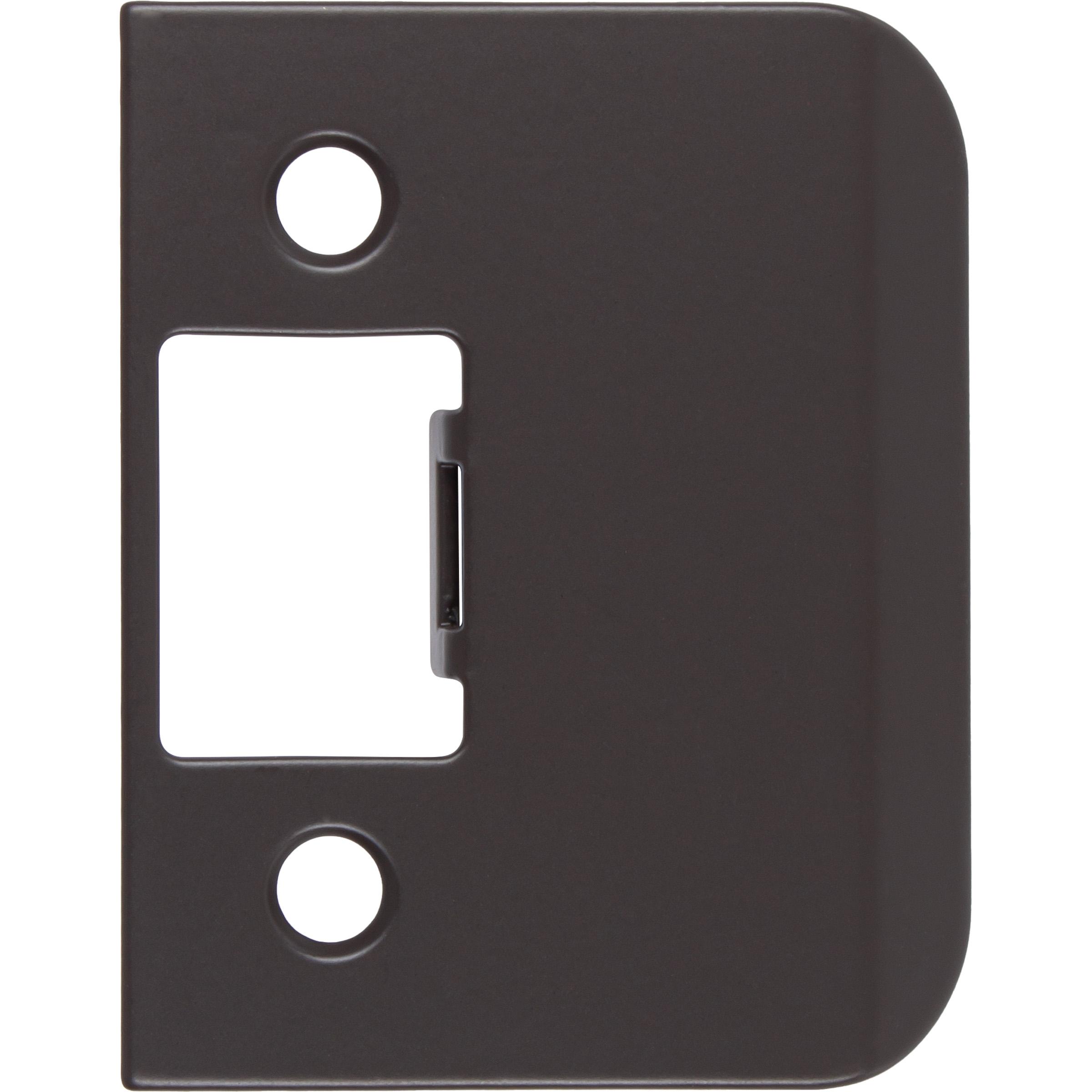 Stone Harbor Hardware Tall Square Corner Extended Lip Strike, 2-1/2" x 1-1/2", (2" Overall Length), Oil-Rubbed Bronze