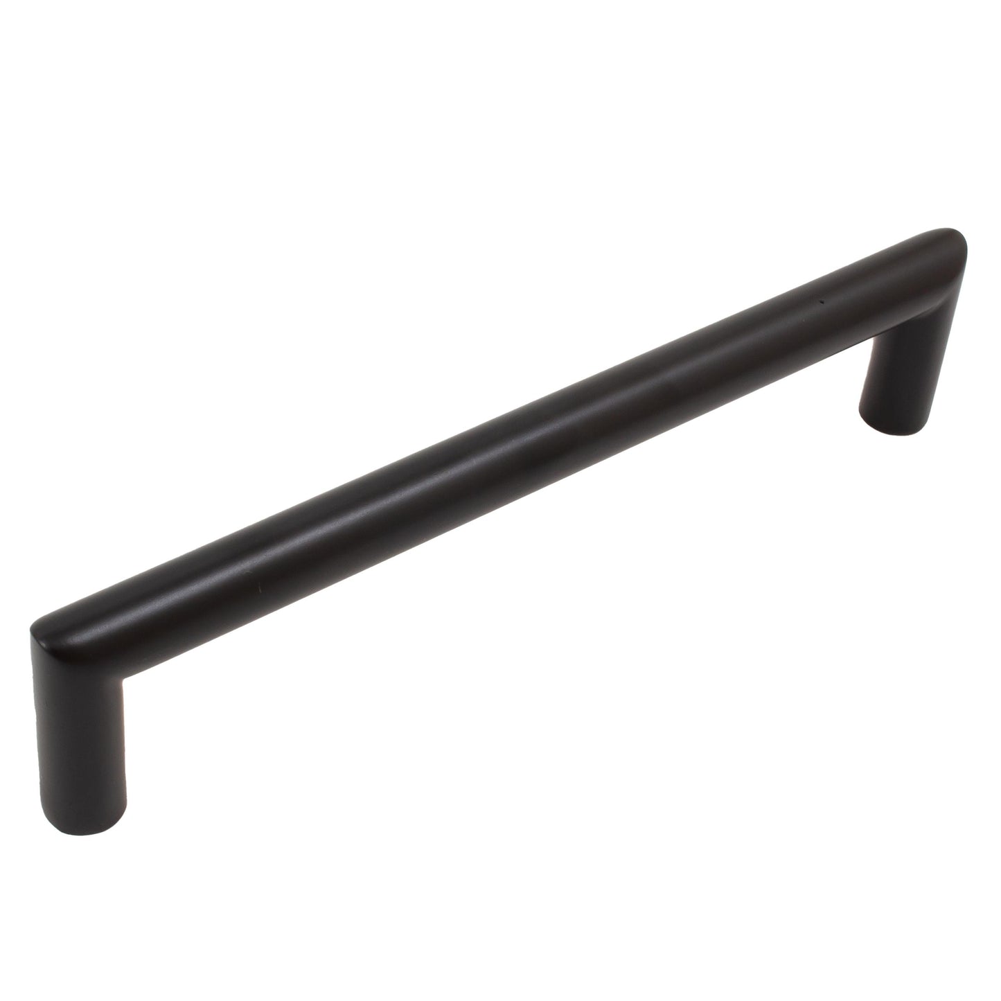 Stone Harbor Hardware Contemporary Round Cabinet Pull, 128 Millimeters, Stainless Steel Base Material, Matte Black