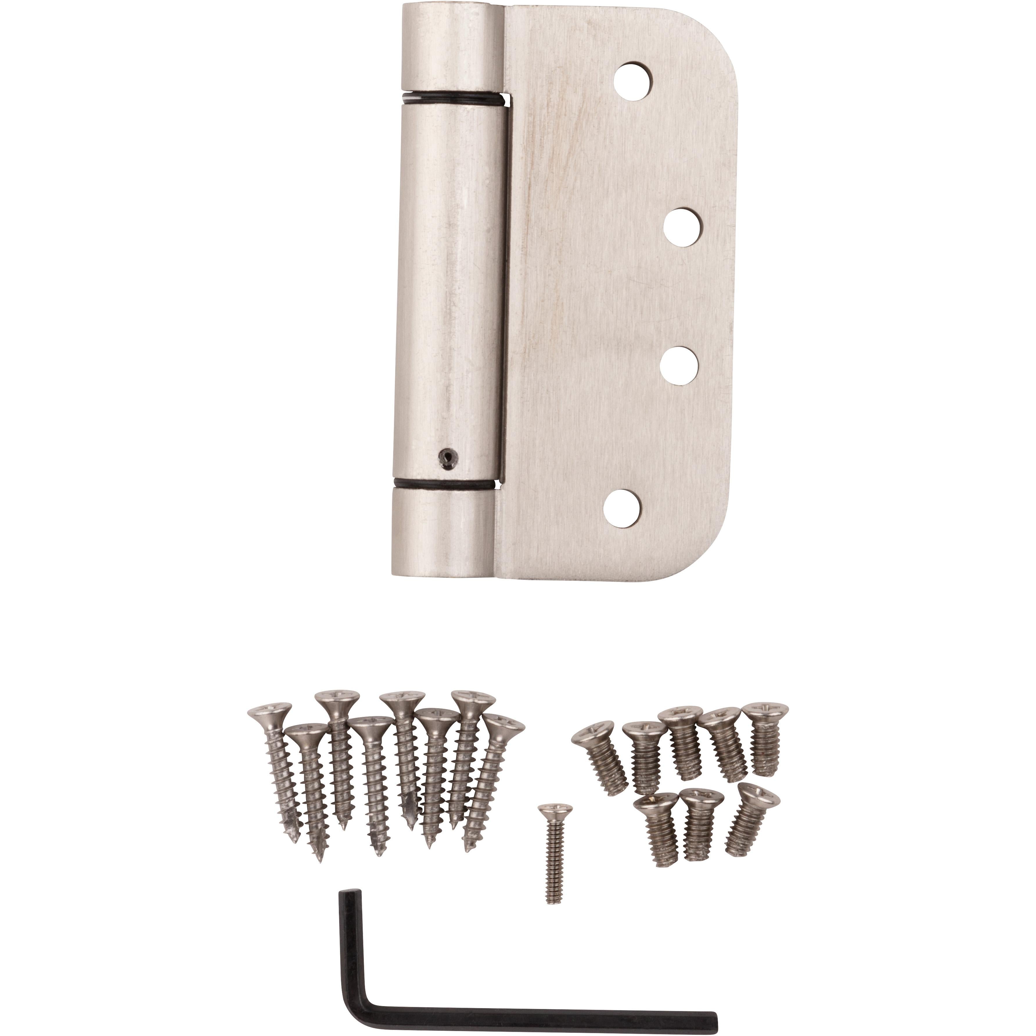 V522 4" Spring Hinges 1/pk - Satin Nickel