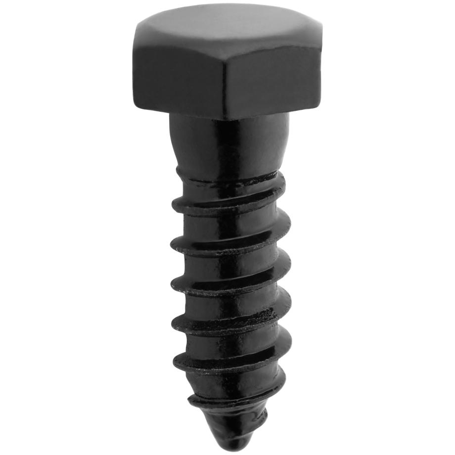 National Hardware - V1864 1/2" x 1-1/2" Galvanized Lag Screw 12/pk - Black