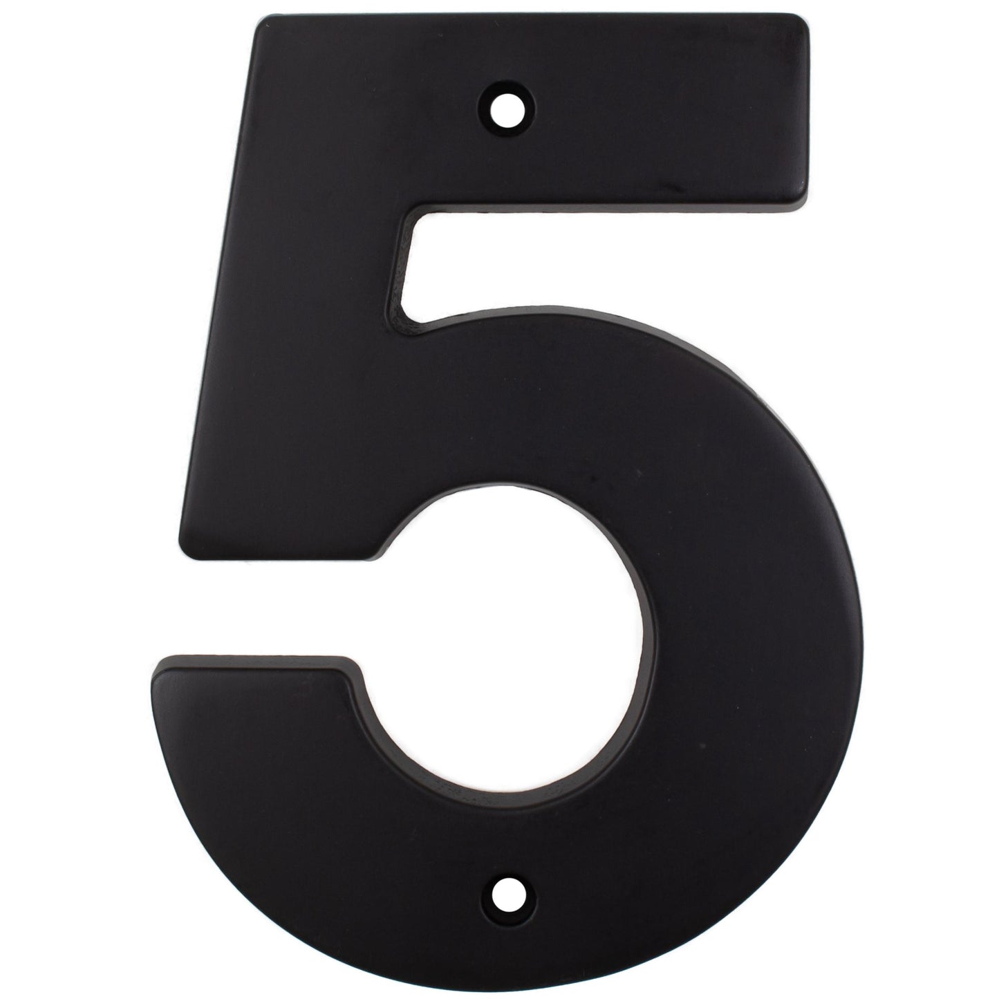 Stone Harbor Hardware Contemporary House Number, #5, 5 Inches, Matte Black