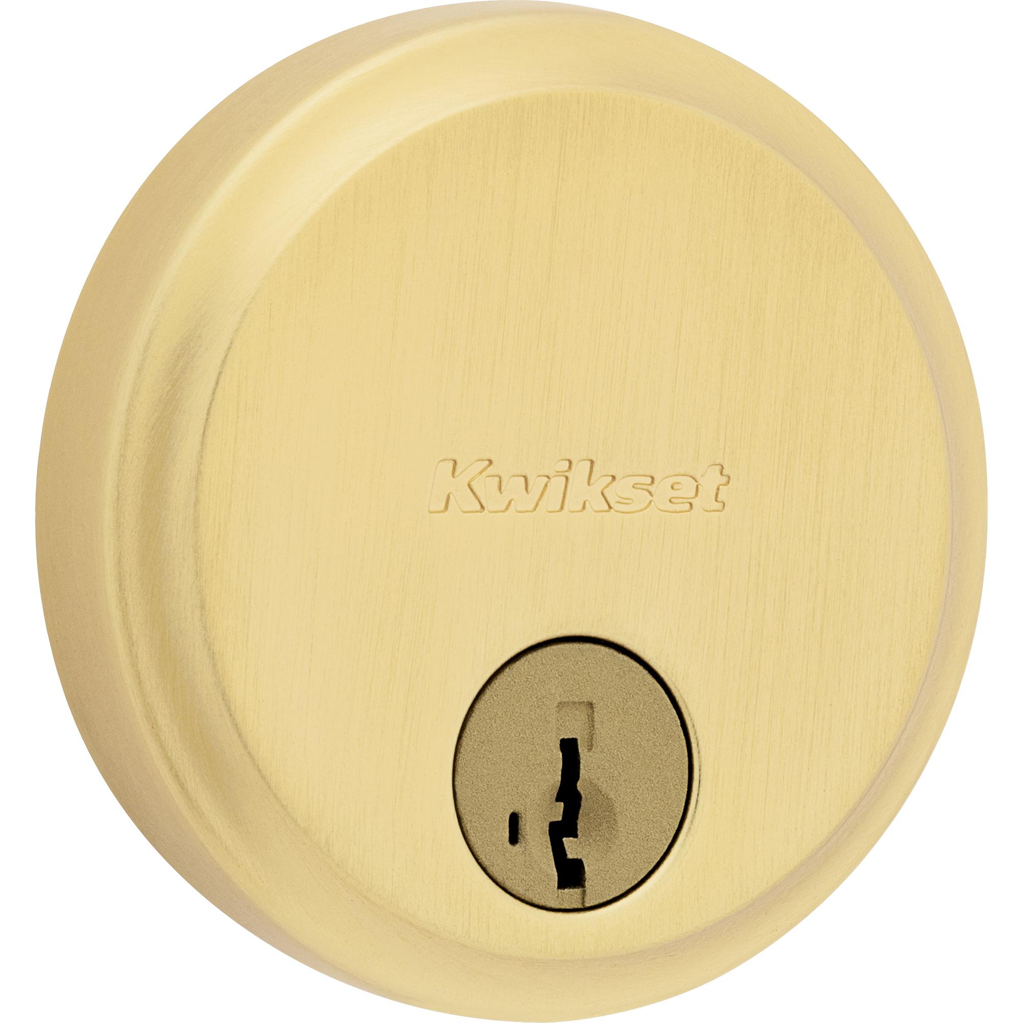 258 4 SMT 6AL STRKP K3 Hometown 1-Cyl Deadbolt - Satin Brass