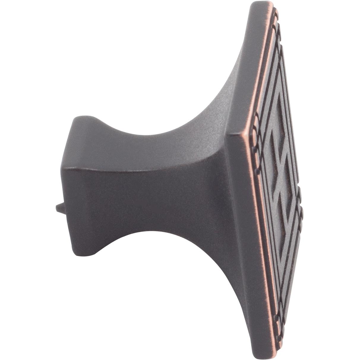 Stone Harbor Hardware Arts & Crafts Square Cabinet Knob, Vintage Bronze