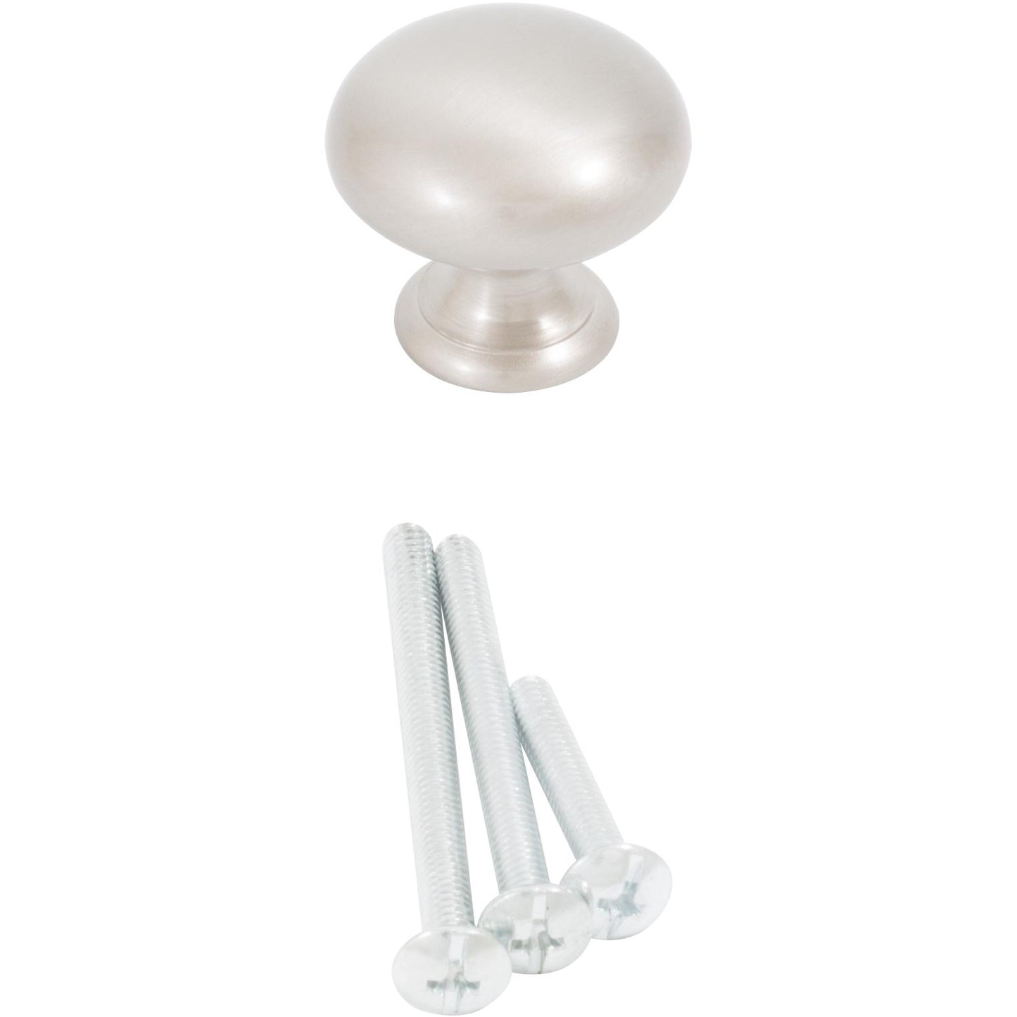 Stone Harbor Hardware Bi-Fold Closet Door Knob, 1-1/4 Inches, Satin Nickel