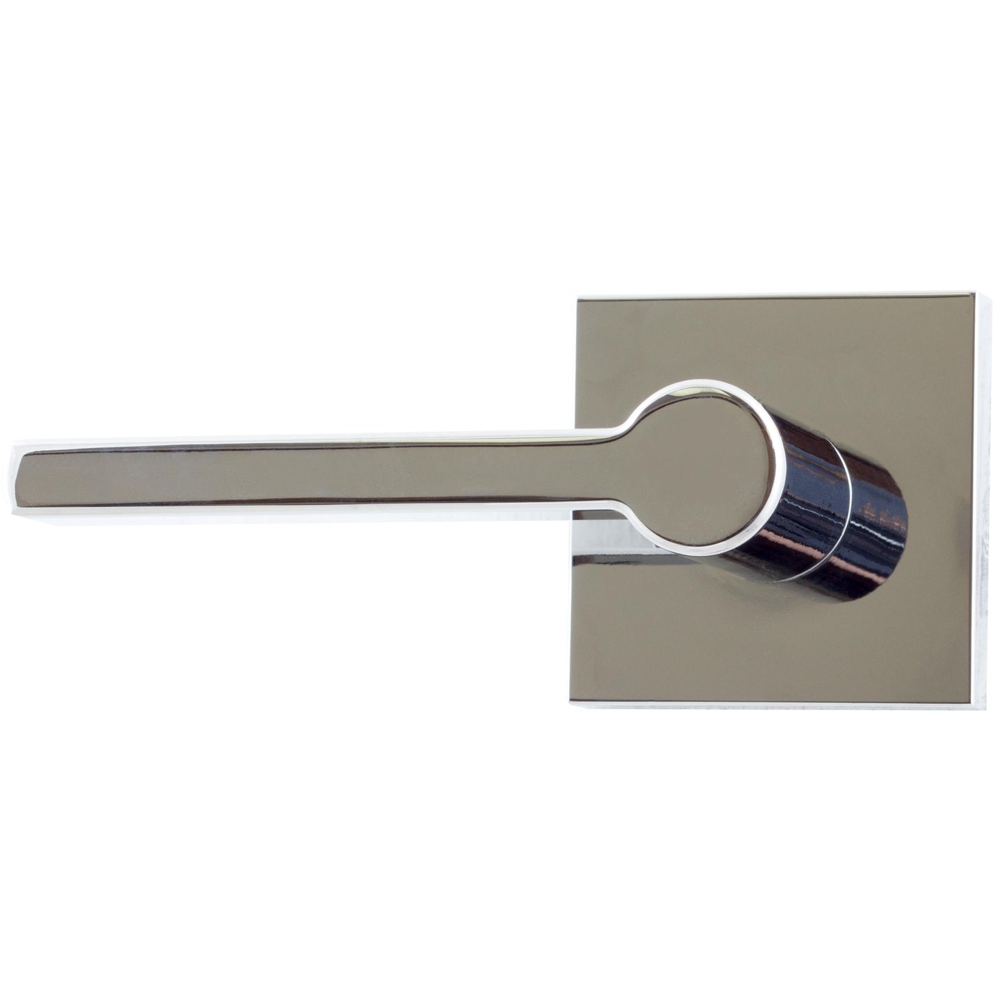 Stone Harbor Hardware Vienna Door Lever with Square Rosette, Passage (Hall/Closet) Latch, Polished Chrome