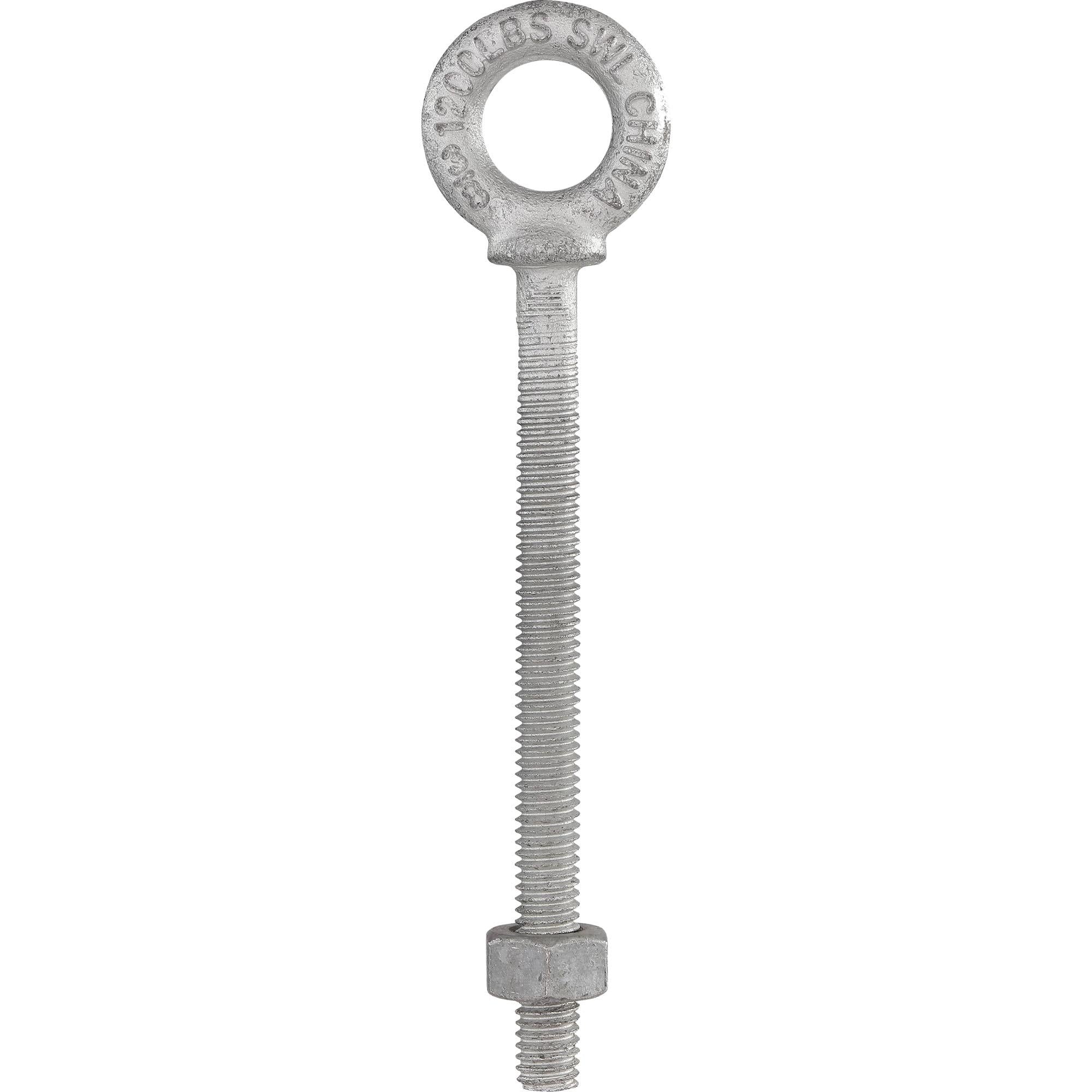 3260BC 3/8" x 4-1/2" Forged Eye Bolt with Shoulder - Galvanized