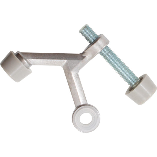 Stone Harbor Hardware Hinge Pin Door Stop with Colored Tips, Satin Chrome