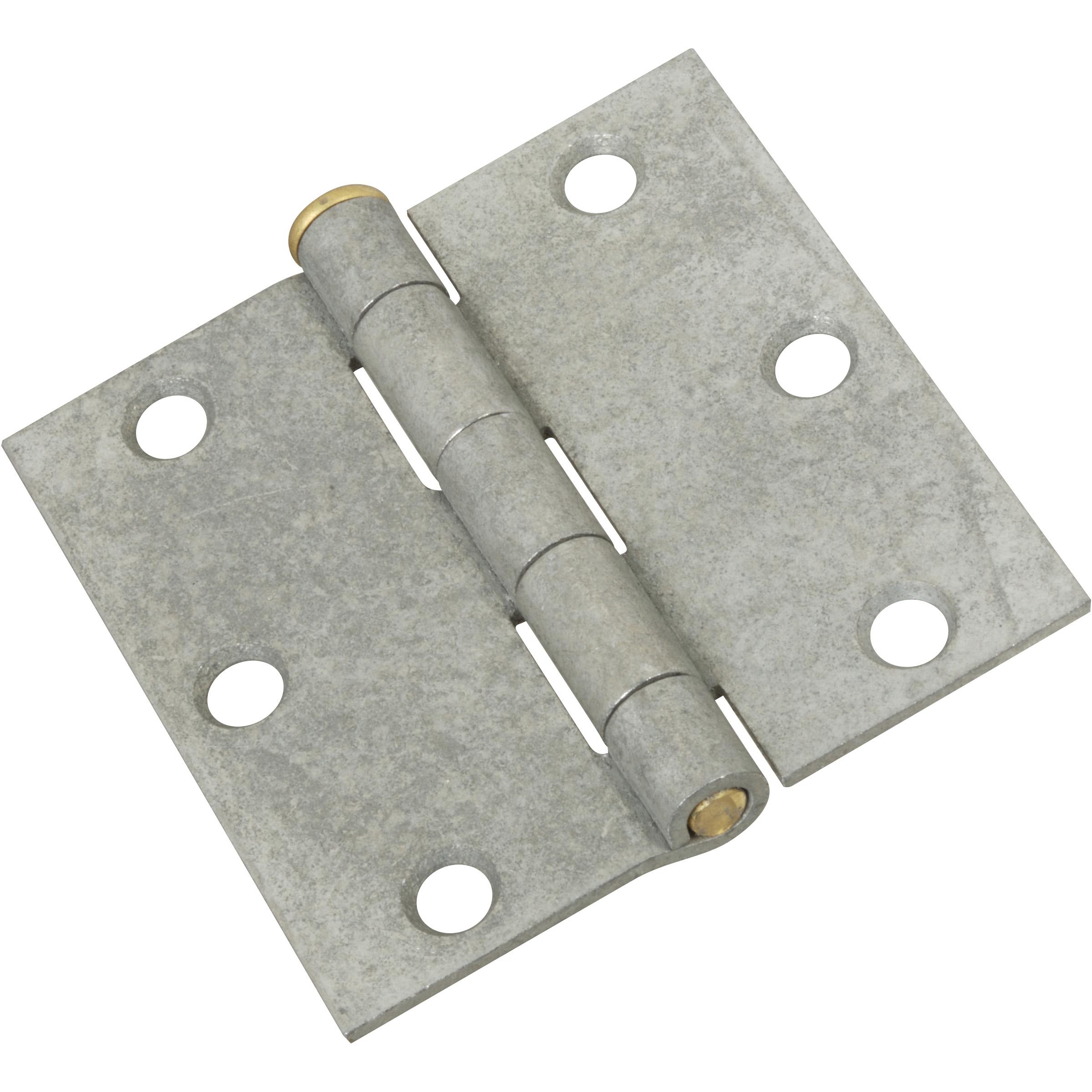 V504 3" Removable Pin Broad Hinge with Stainless Steel Pin 2/pk - Galvanized