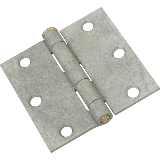 V504 3" Removable Pin Broad Hinge with Stainless Steel Pin 2/pk - Galvanized