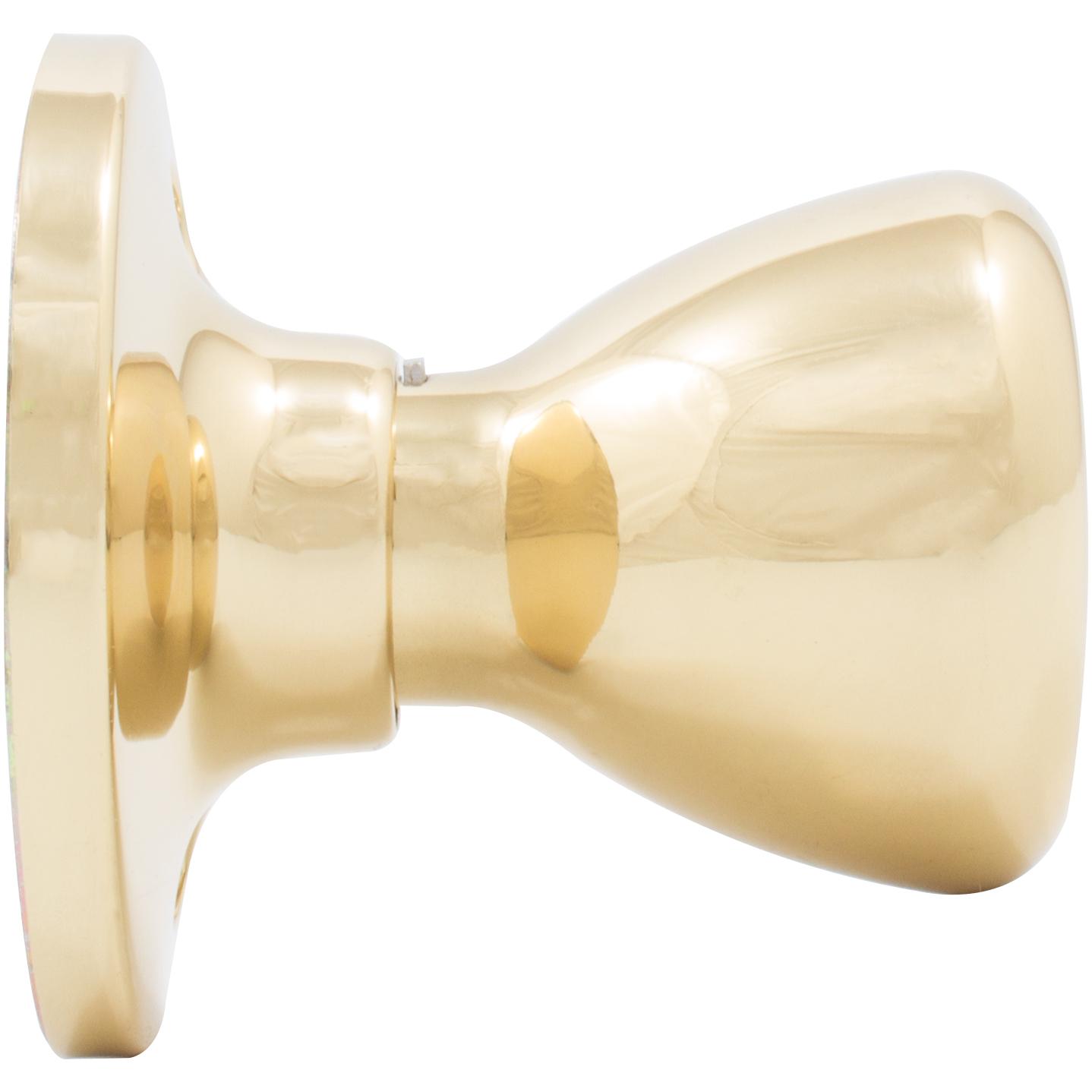 Stone Harbor Hardware Tulip Door Knob, Dummy (Non-Turning) Latch, Polished Brass