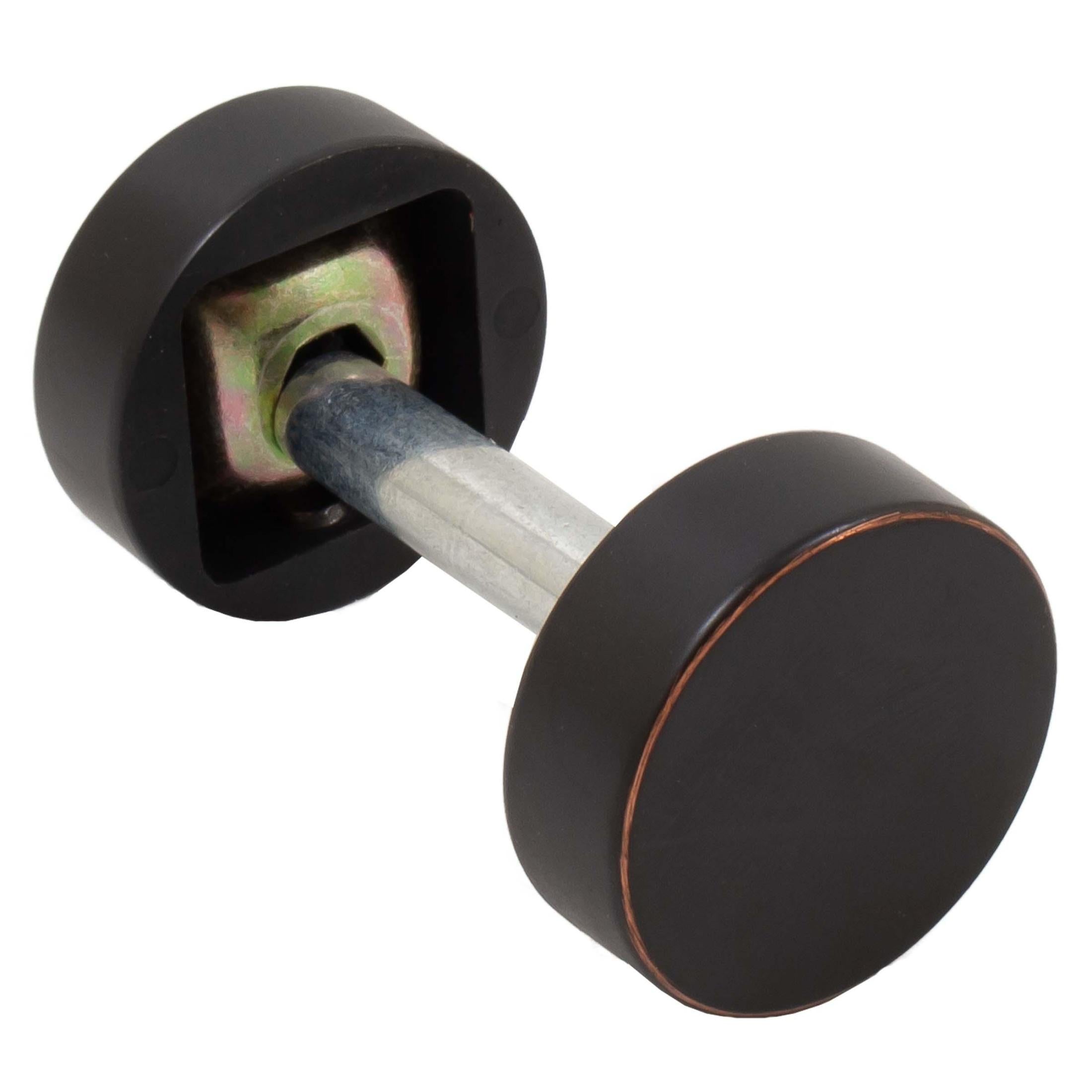 Round Handleset Hole Cover 1" Diameter Fits Doors 1-3/8" to 2-1/4" Thick