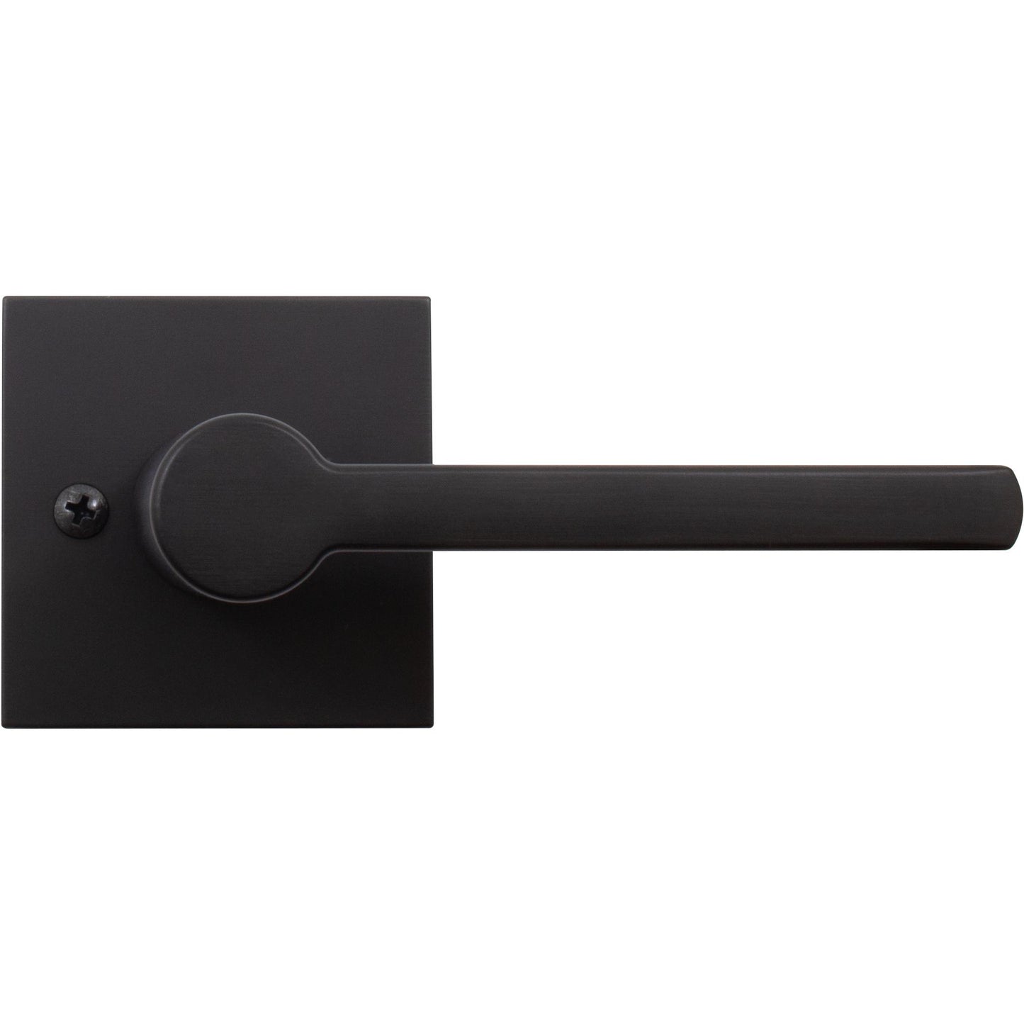 Stone Harbor Hardware Vienna Door Lever with Square Rosette, Dummy (Non-Turning) Latch, Matte Black