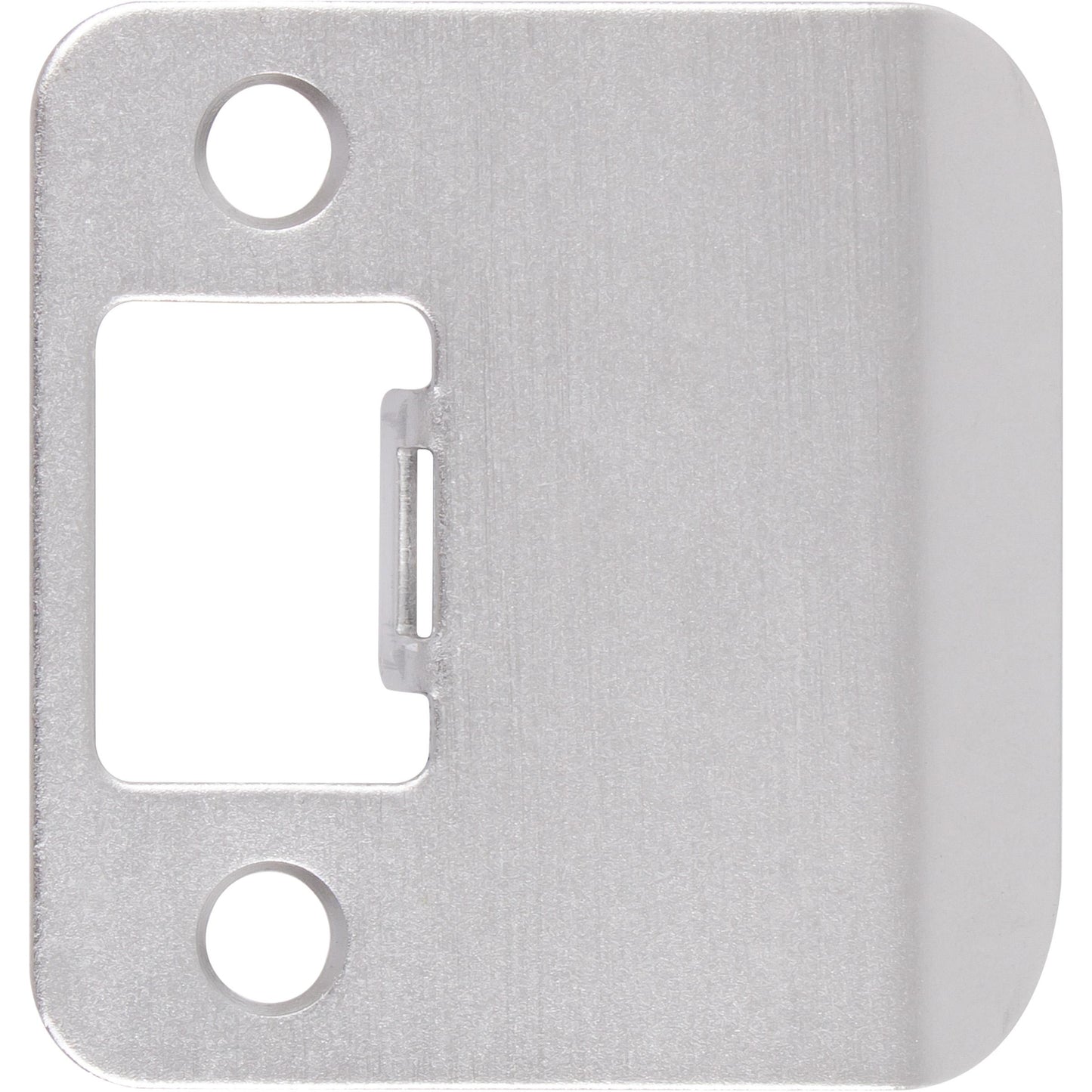 Stone Harbor Hardware Round Corner Extended Lip Strike, 2-1/4" x 1-3/4", (2-1/4" Overall Length), Satin Chrome