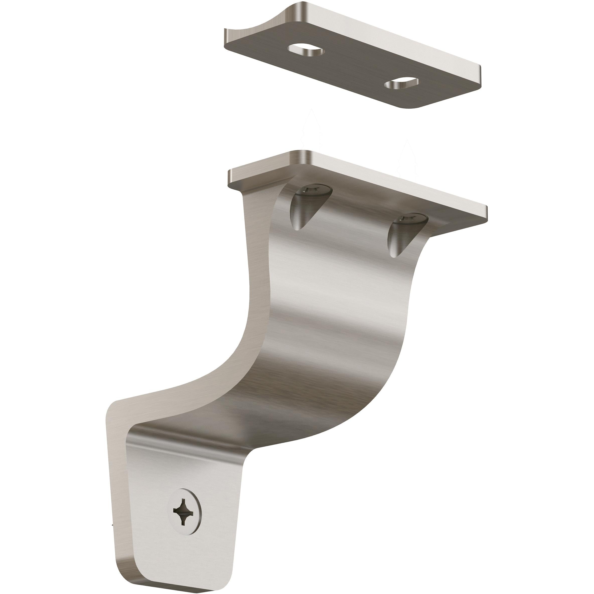 National Hardware - N830-520 V441 Cooper Handrail Bracket - Satin Nickel