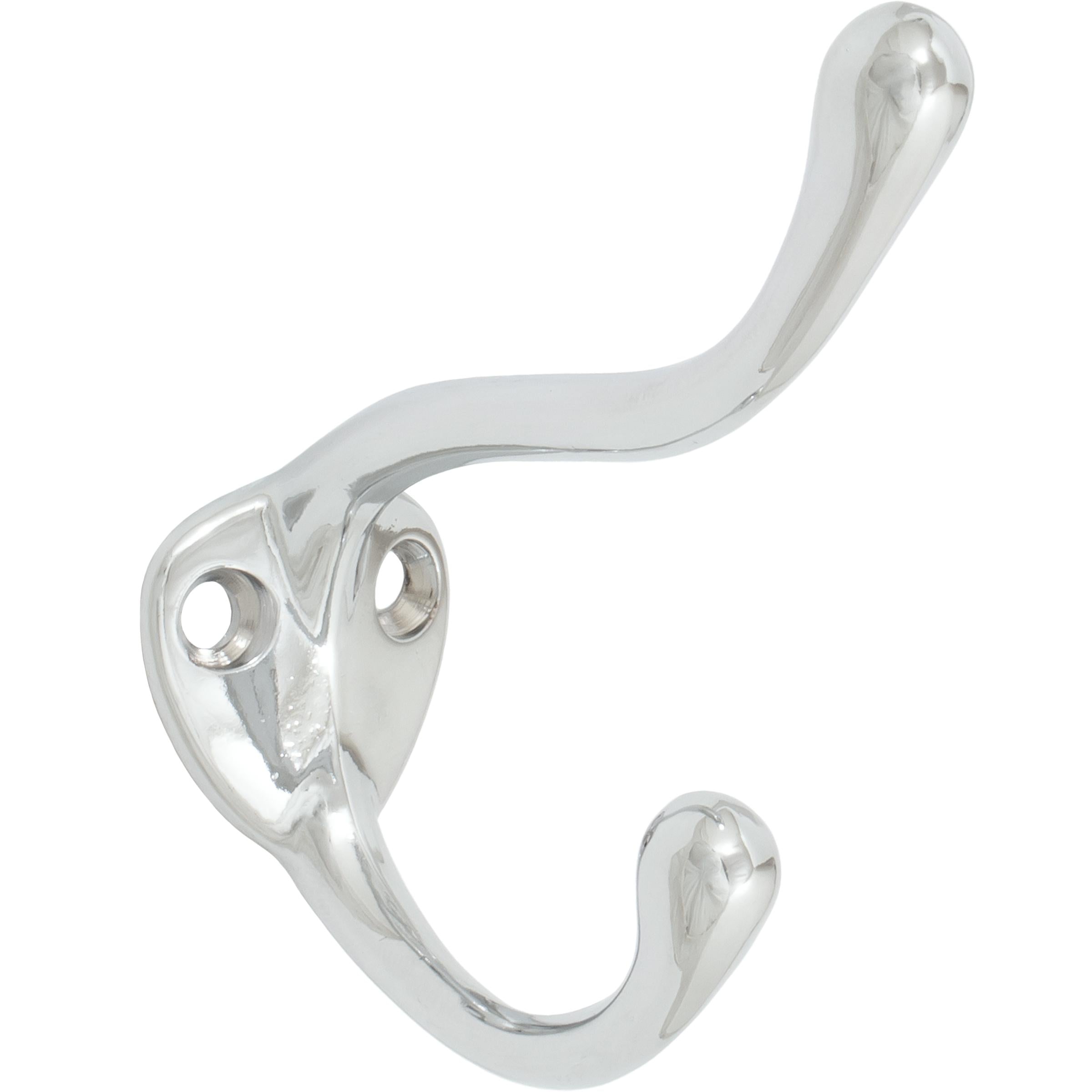 Stone Harbor Hardware Coat & Hat Hook, 3-1/2" High, 2-1/4" Projection, Polished Chrome