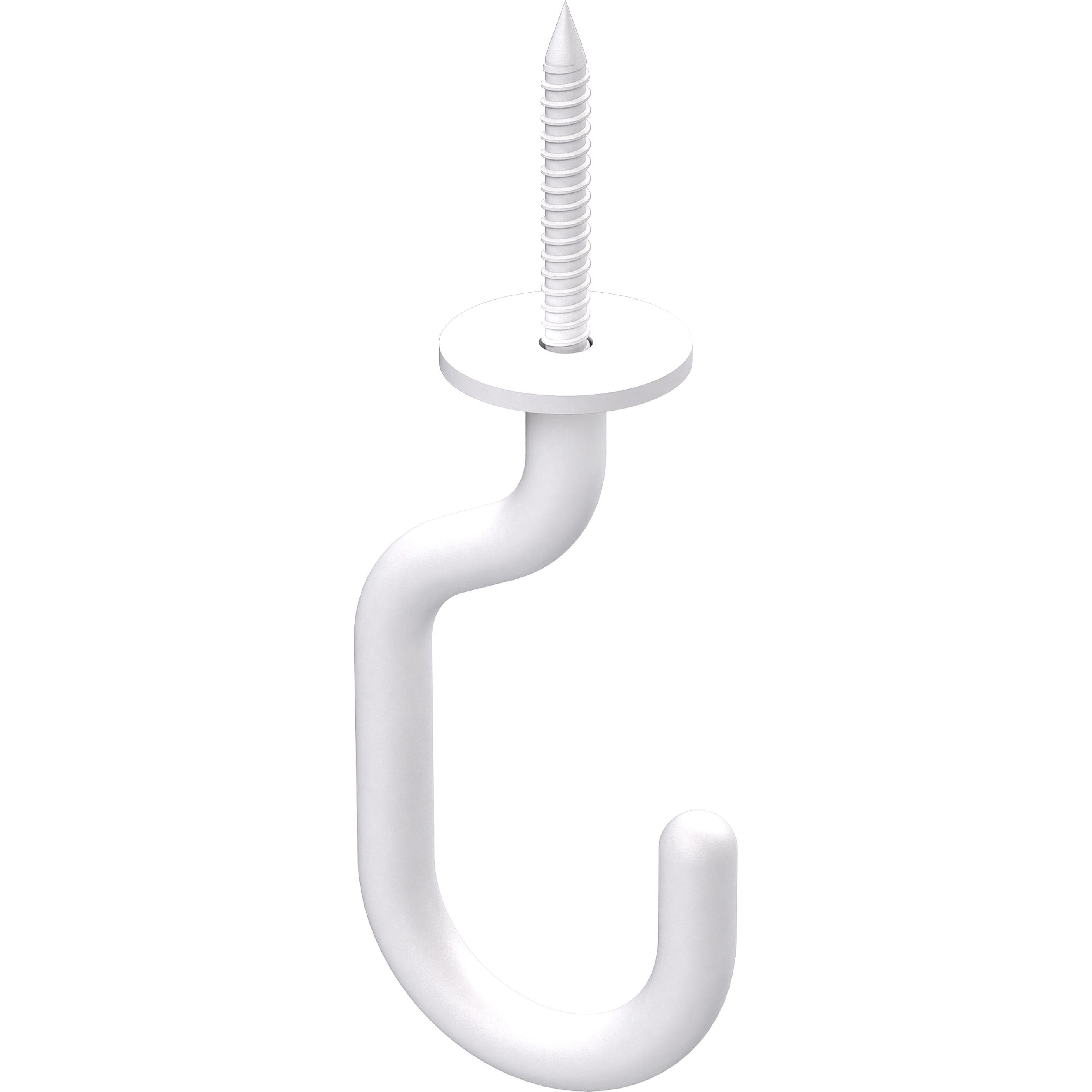National Hardware - N275-525 - V2682 - 3-11/32" Modern Ceiling Hook in White