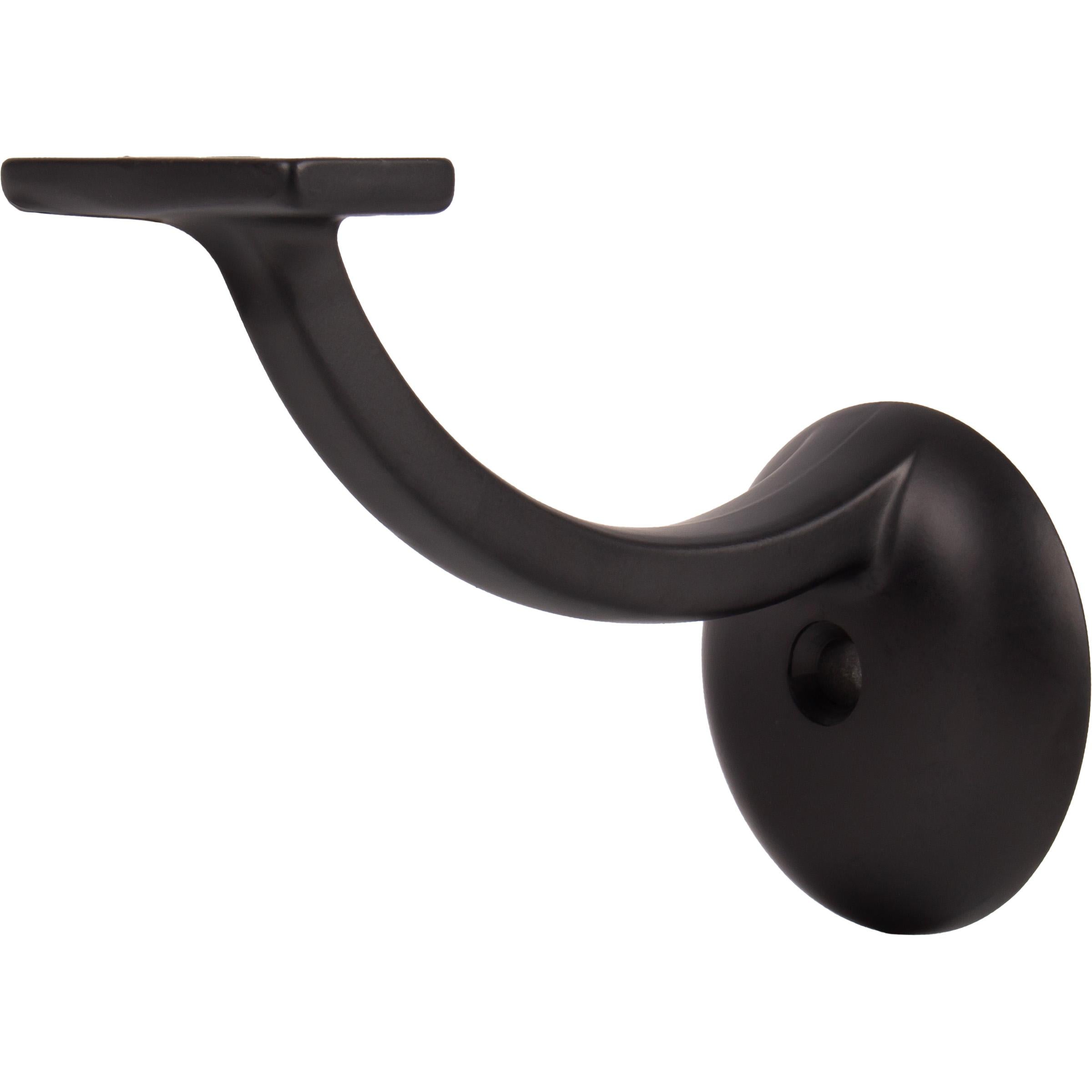 Stone Harbor Hardware Heavy-Duty Extended Handrail Bracket, Matte Black