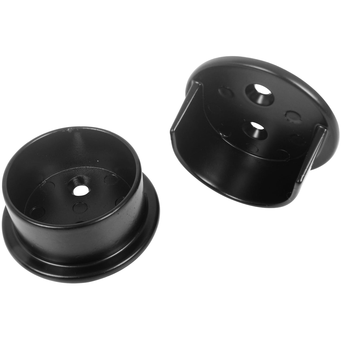 Stone Harbor Hardware Heavy-Duty Pole Sockets, 2 Holes, Matte Black