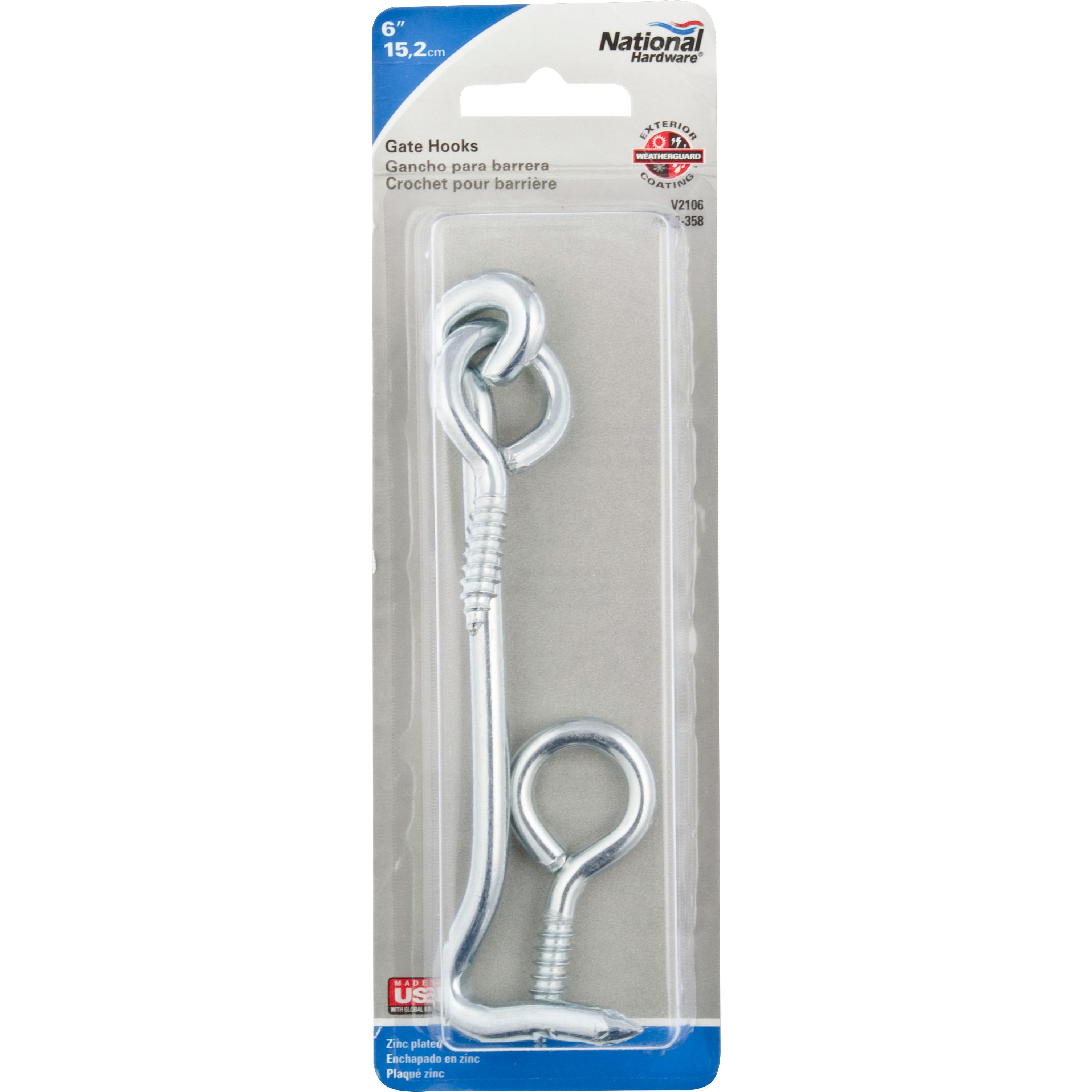 V2106 6 " Gate Hook - Zinc Plated