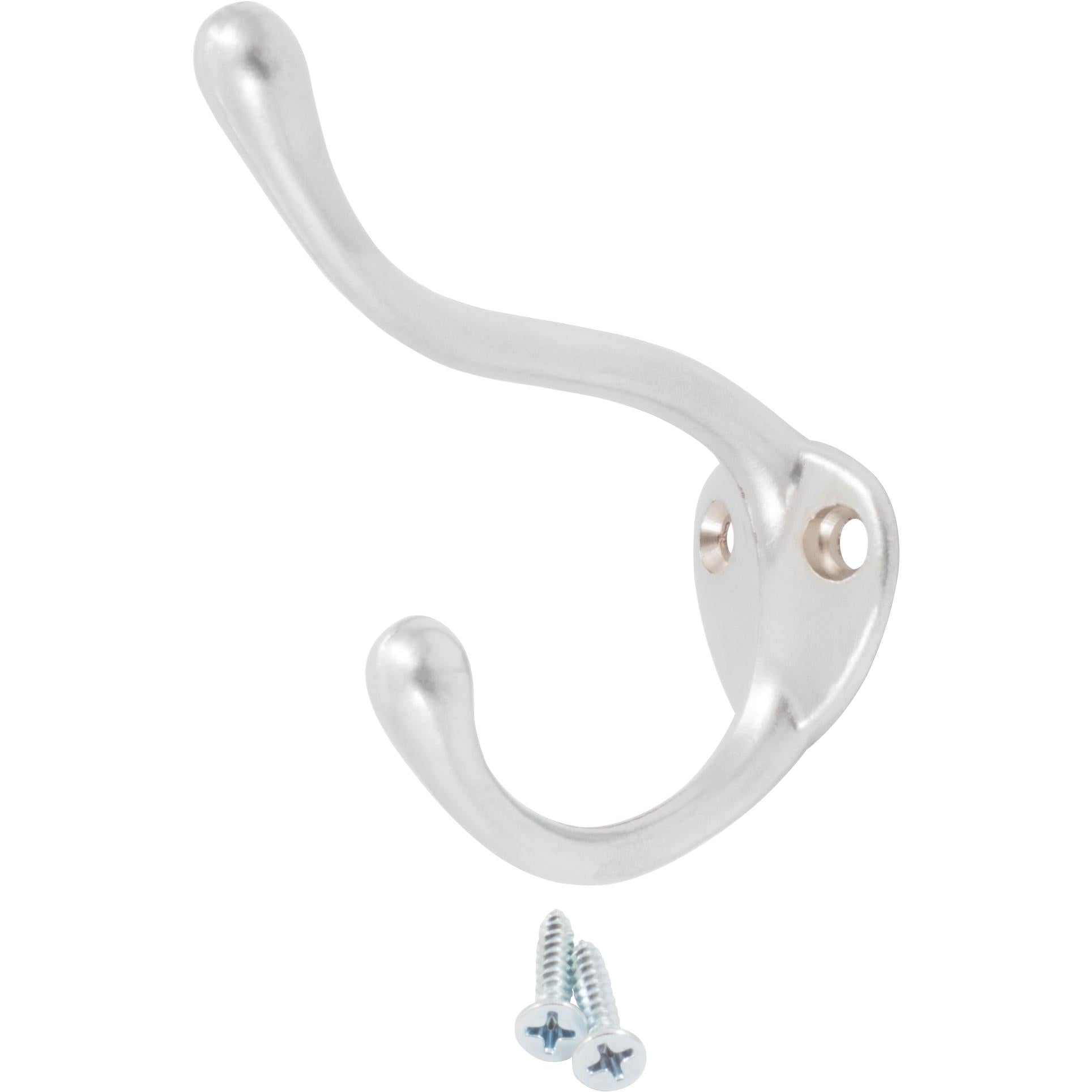 Coat & Hat Hook, 3-1/2" High, 2-1/4" Projection