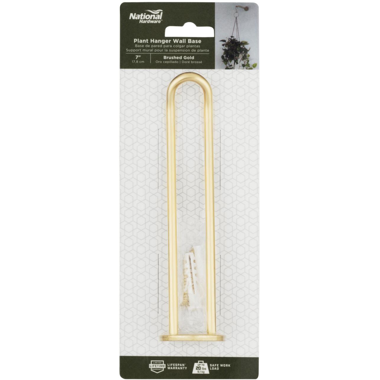 National Hardware - V2681 Wall Base - Brushed Gold