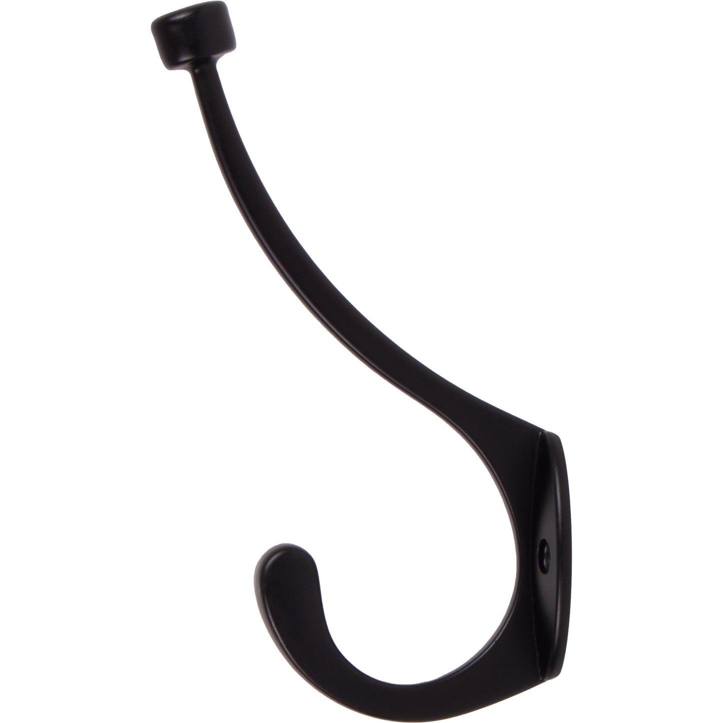 Stone Harbor Hardware Contemporary Coat & Hat Hook, Matte Black