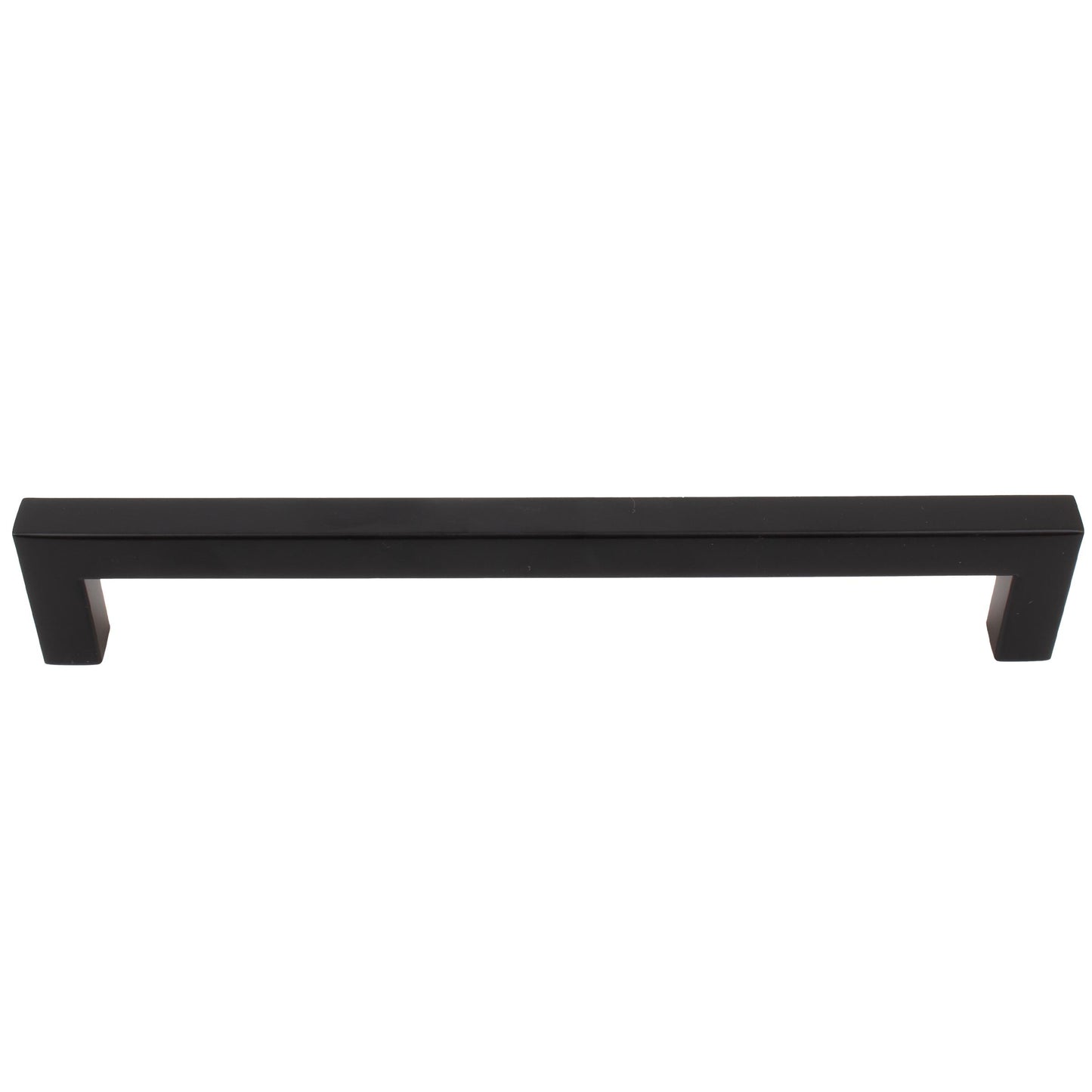 Stone Harbor Hardware Contemporary Square Cabinet Pull, 160 Millimeters, Stainless Steel Base Material, Matte Black