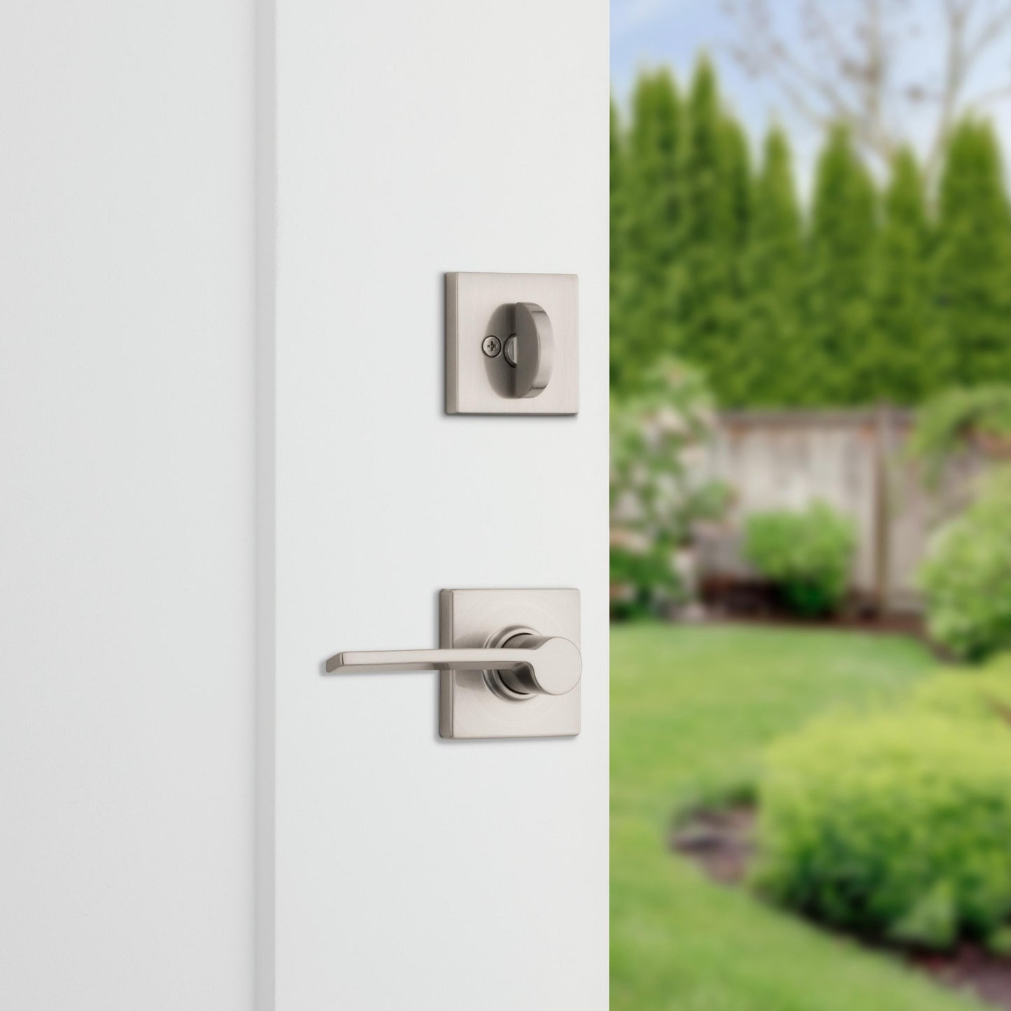 966LRL SQT RH 15 UNIV Ladera Trim Pack for 687 / 800 Handlesets - Satin Nickel