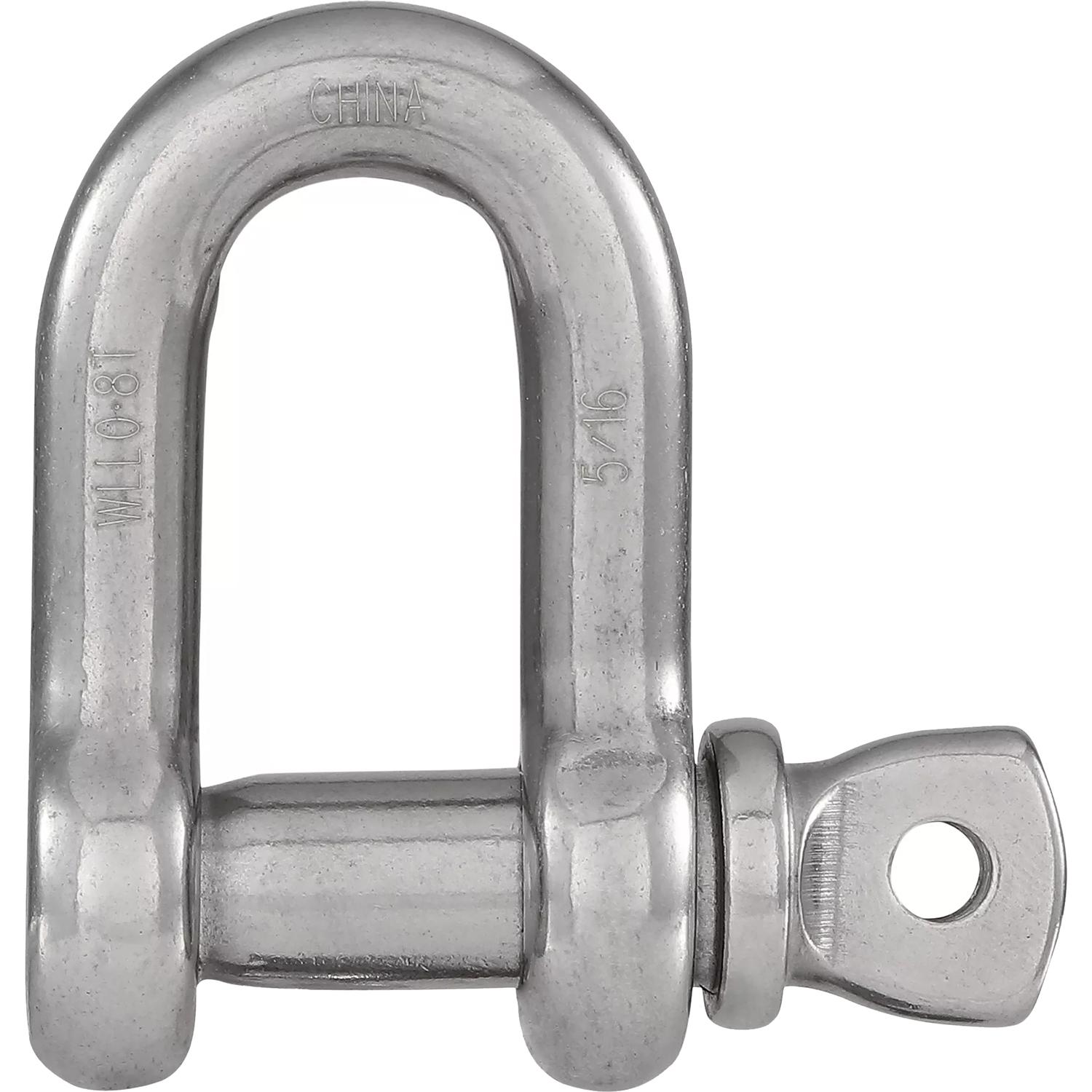 V3251 5/16" D Shackle 1/2" Marine Grade - Stainless Steel