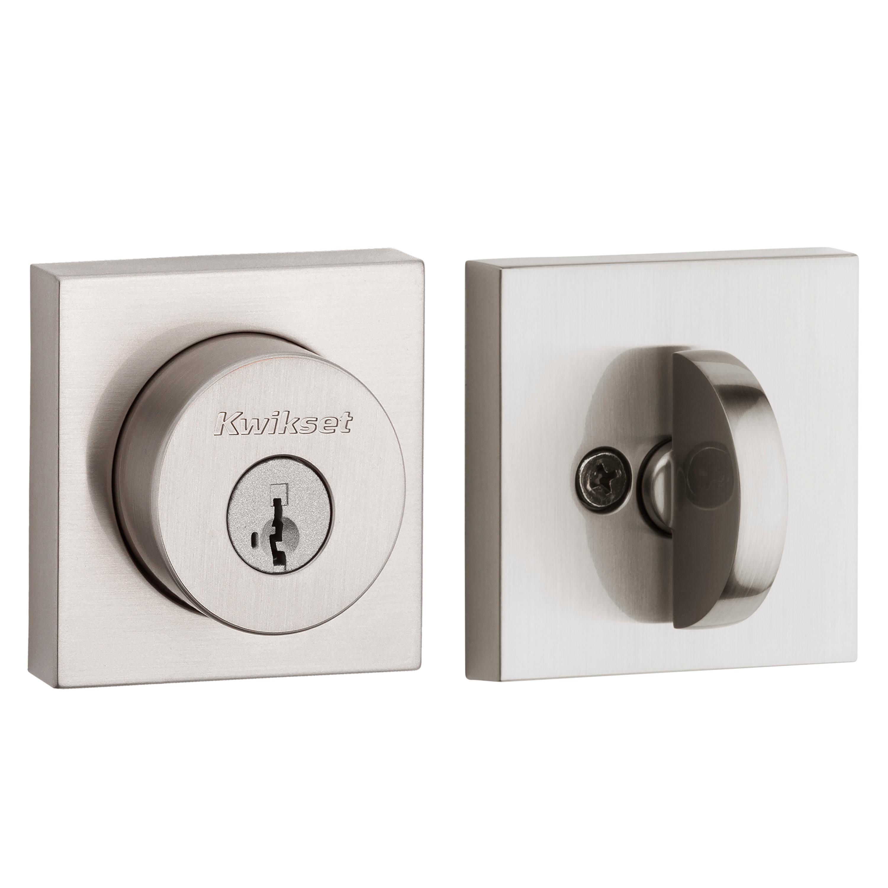 158 SQT 15 SMT 6AL STRKP K3 Halifax 1-Cyl Deadbolt - Satin Nickel