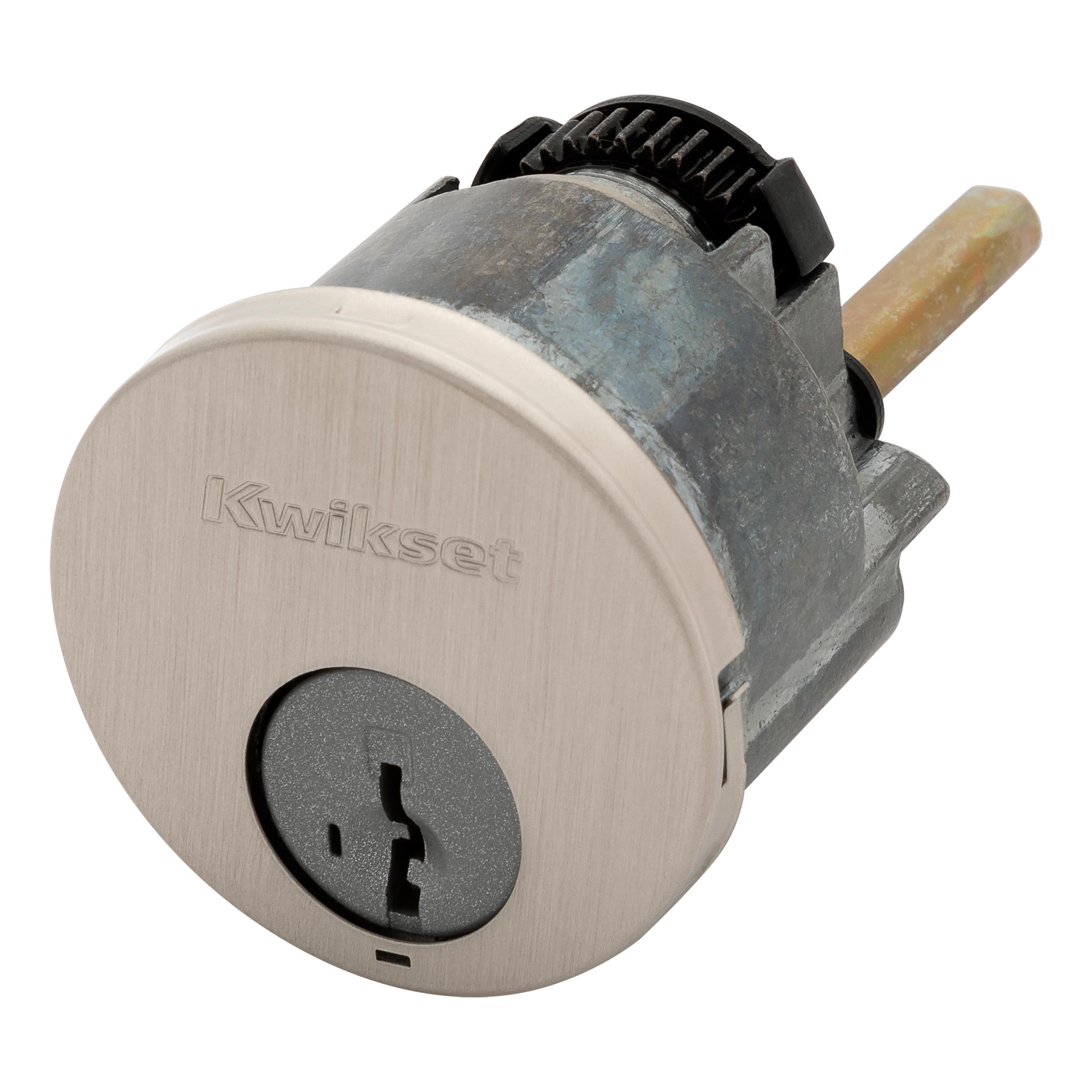 83744-002 Key Control Deadbolt Cylinder with Housing - Satin Nickel