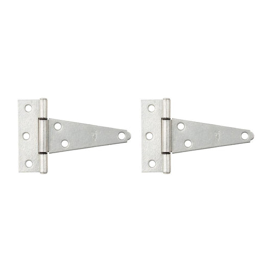 National Hardware - V286 4" XHD T-Hinge 2/pk - Galvanized