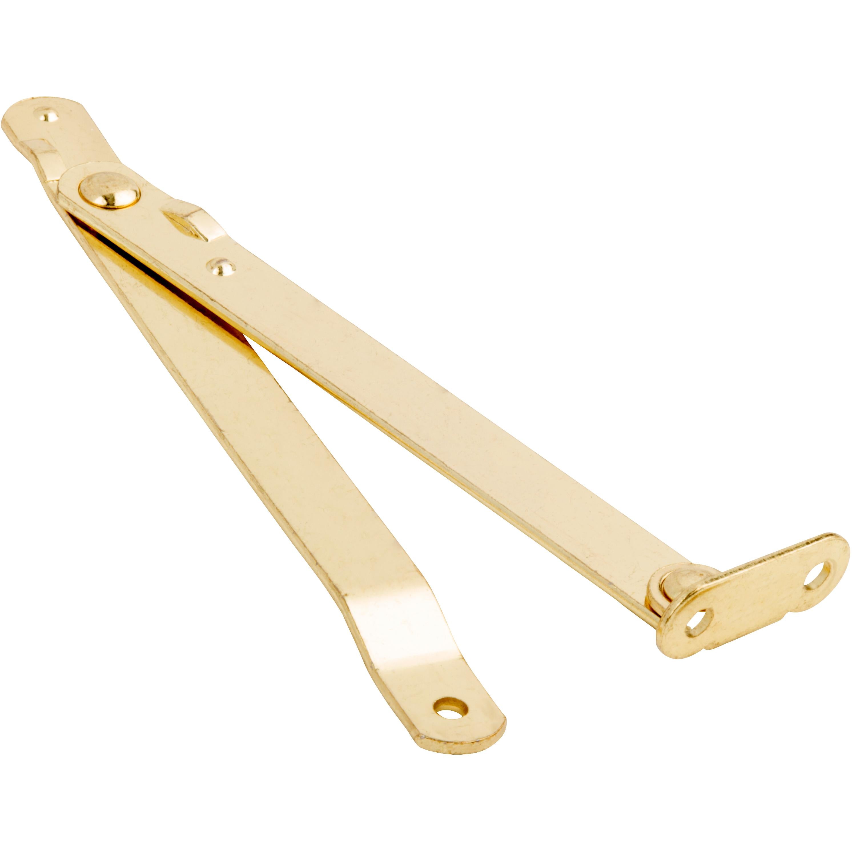 National Hardware - N208-611 V1890L Folding Support in Brass