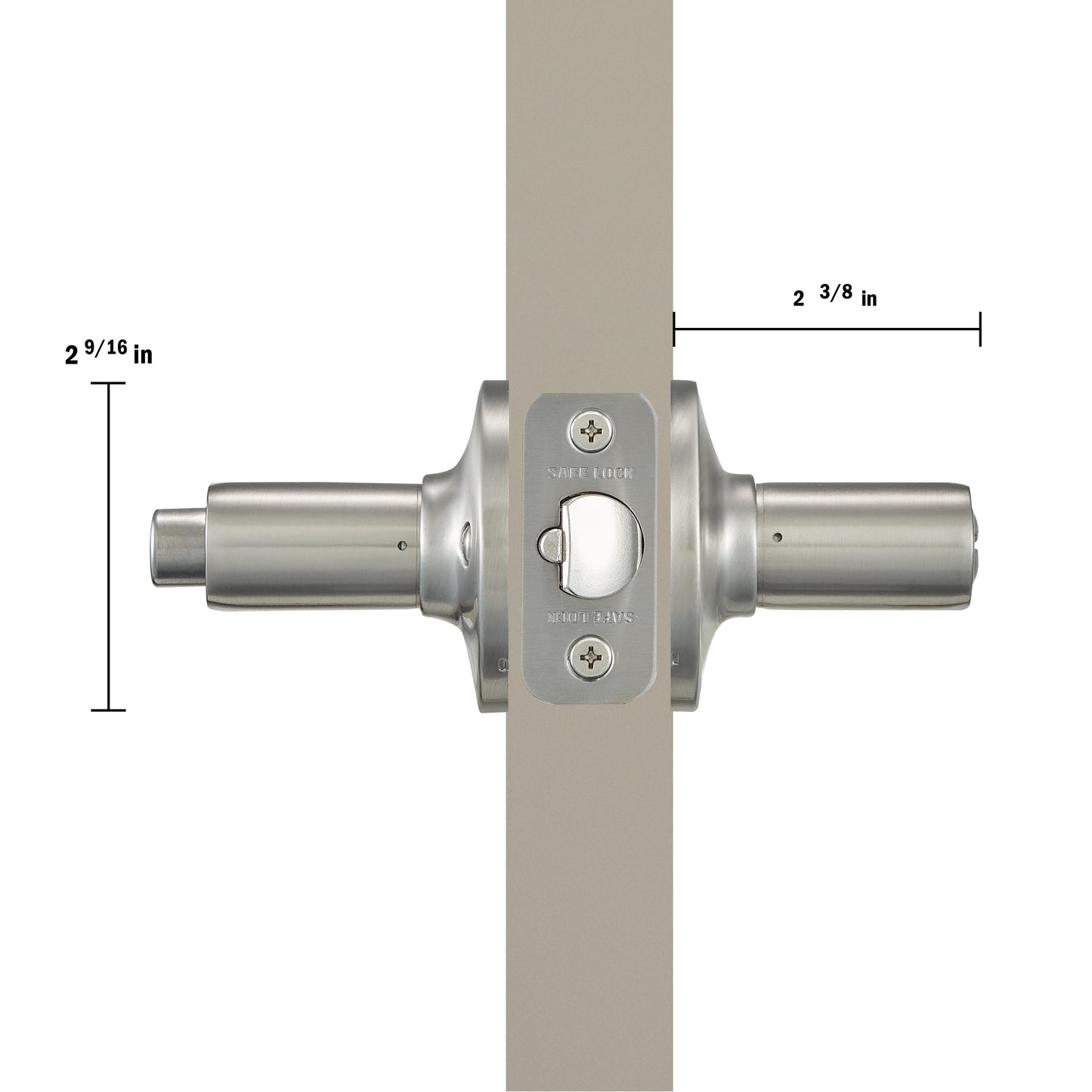 SL6000WI 15 4AL RCS K3 Winston Entry - Satin Nickel