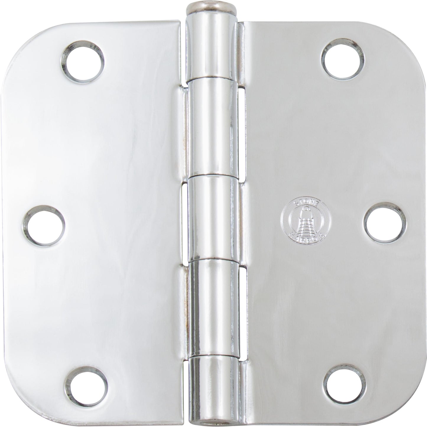 Stone Harbor Hardware Standard Hinge, 3-1/2 Inches, 5/8" Radius Corner, Bulk Pack (100 Each), Polished Chrome