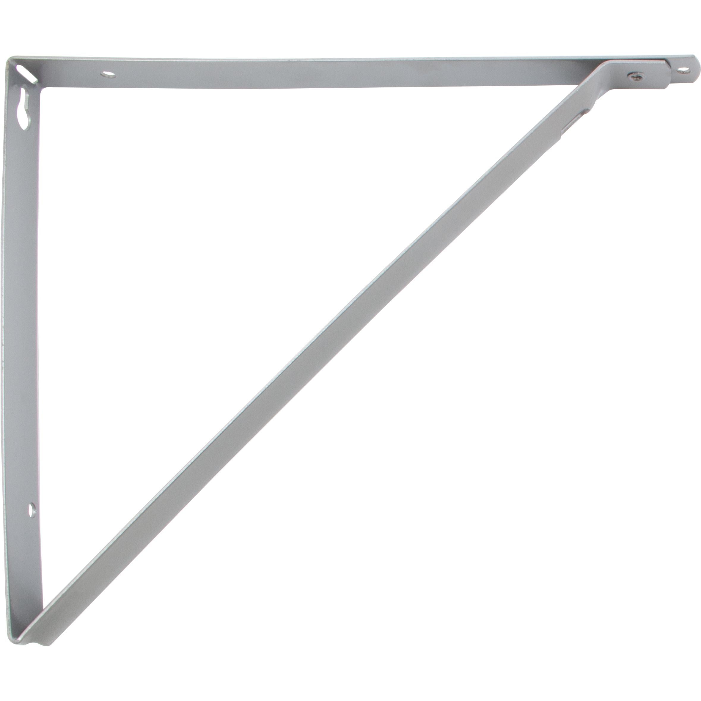 Stone Harbor Hardware Shelf Bracket, Powder Coated, 10-1/4 Inches, Platinum