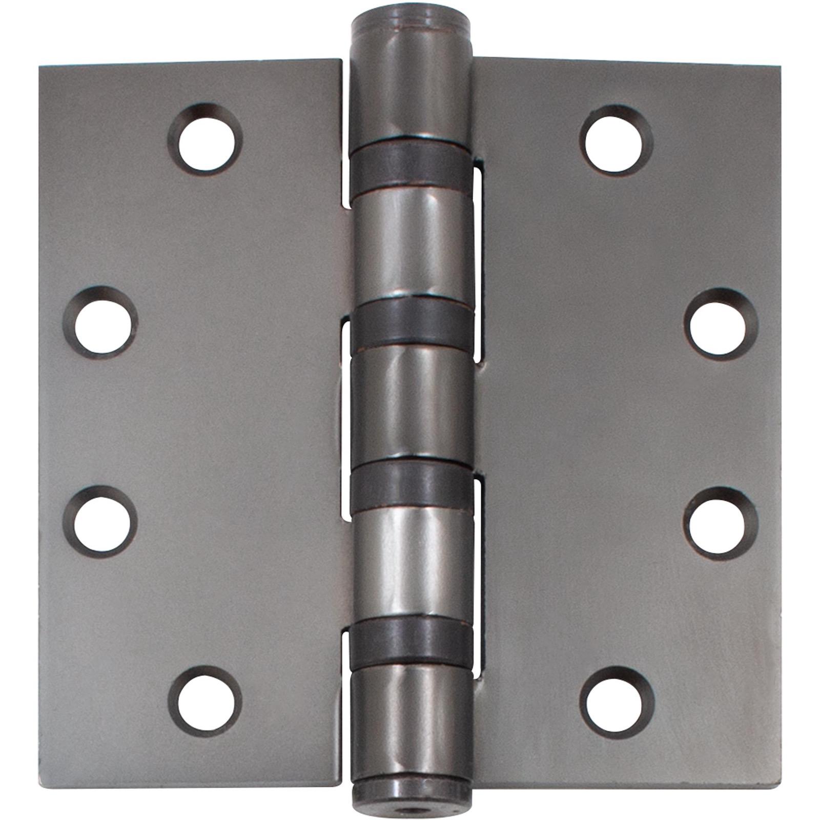 Heavy-Duty Commercial Grade Ball Bearing Hinge, 4-1/2 Inches, Square Corner, .180 Gauge