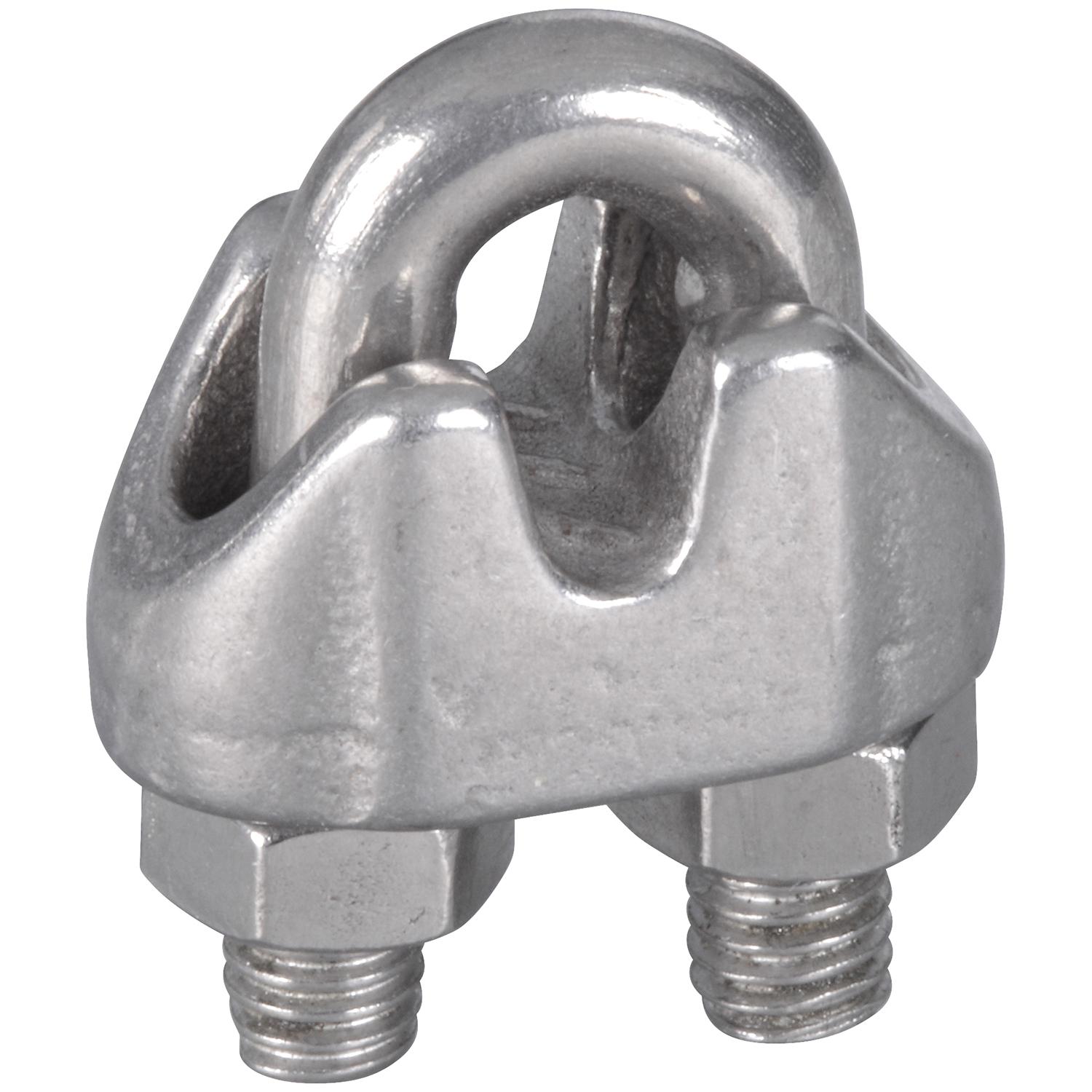 National Hardware - N830-312 4230BC, 1/8" Wire Cable Clamp in Stainless Steel