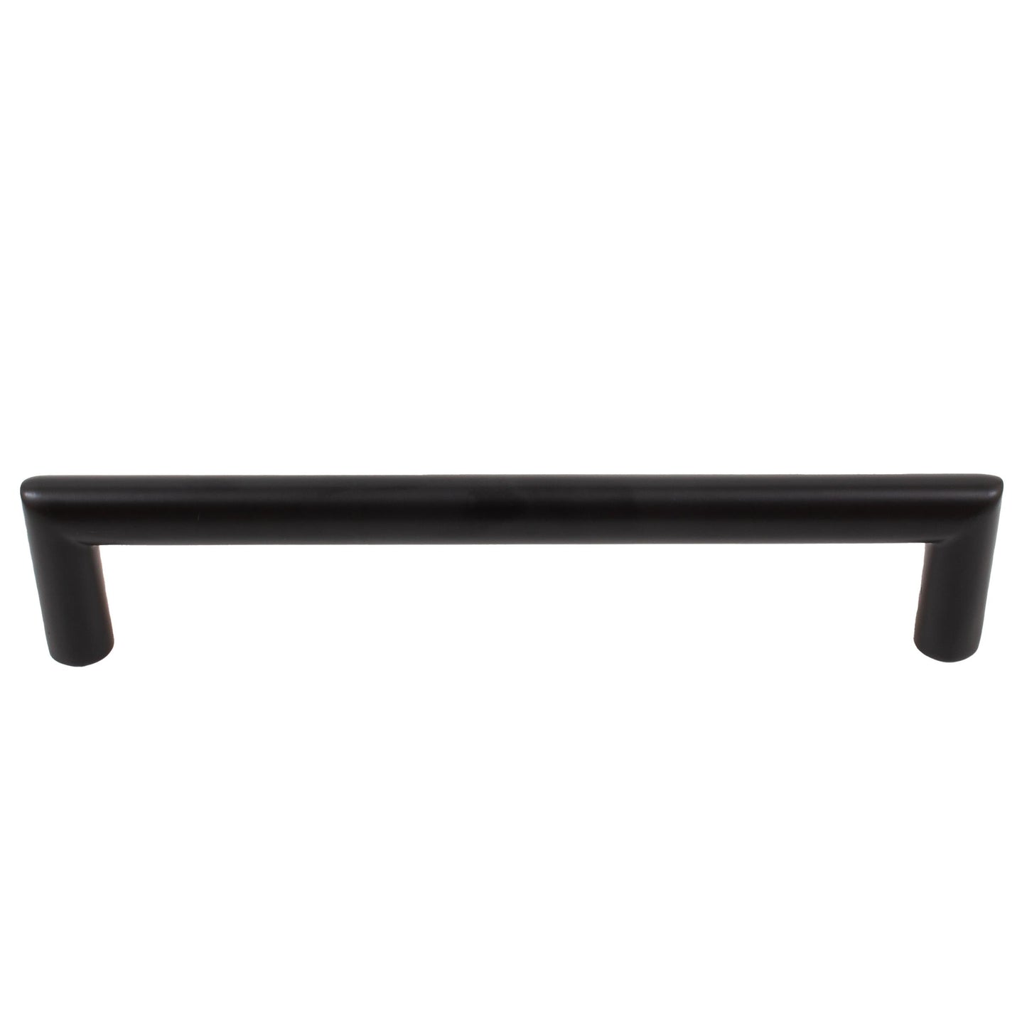 Stone Harbor Hardware Contemporary Round Cabinet Pull, 128 Millimeters, Stainless Steel Base Material, Matte Black