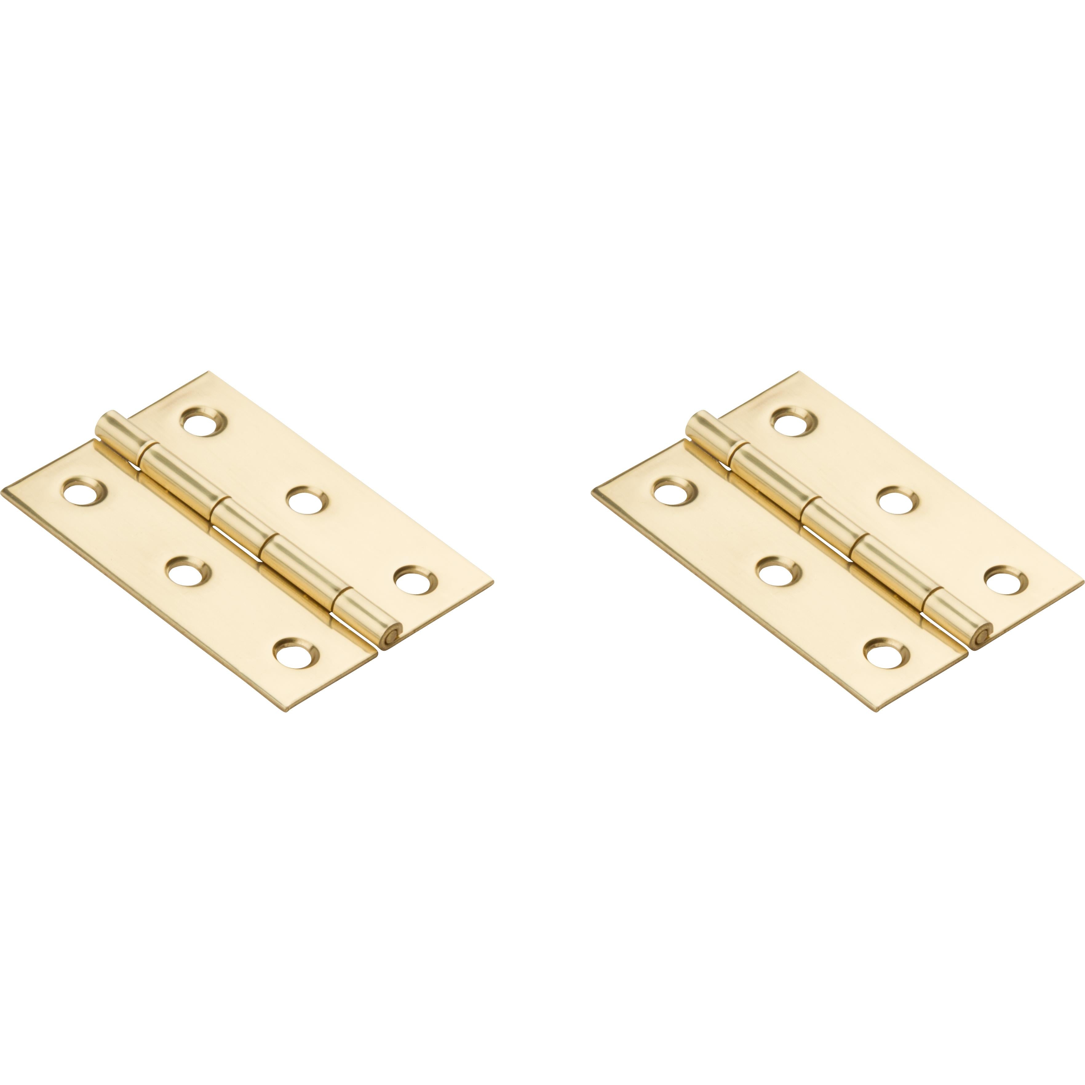 V1802 2-1/2" x 1-3/4" Hinge 2/pk - Polished Brass