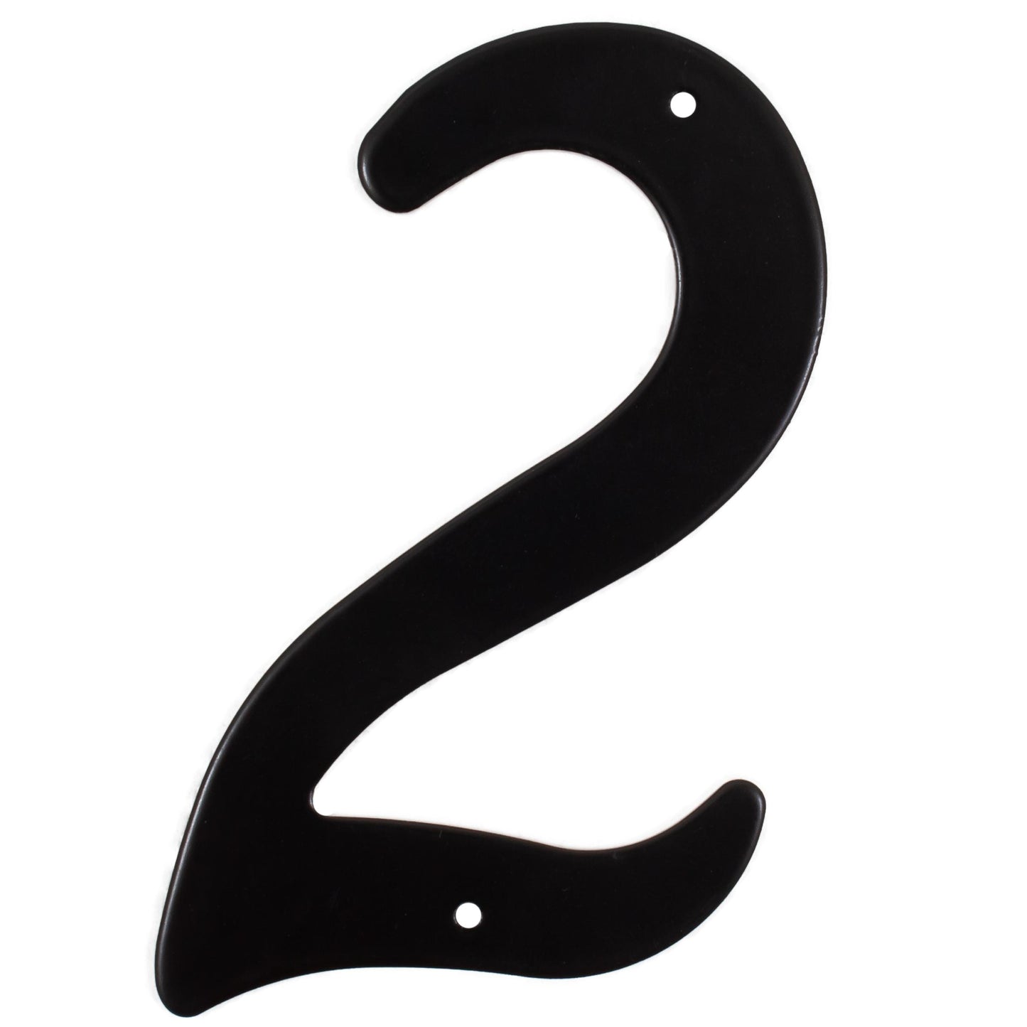 Stone Harbor Hardware Smooth House Number, #2, 4 Inches, Matte Black