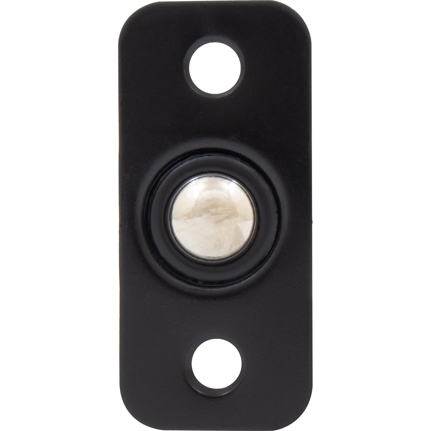 Stone Harbor Hardware Round Corner Dual Adjust Ball Catch, Matte Black