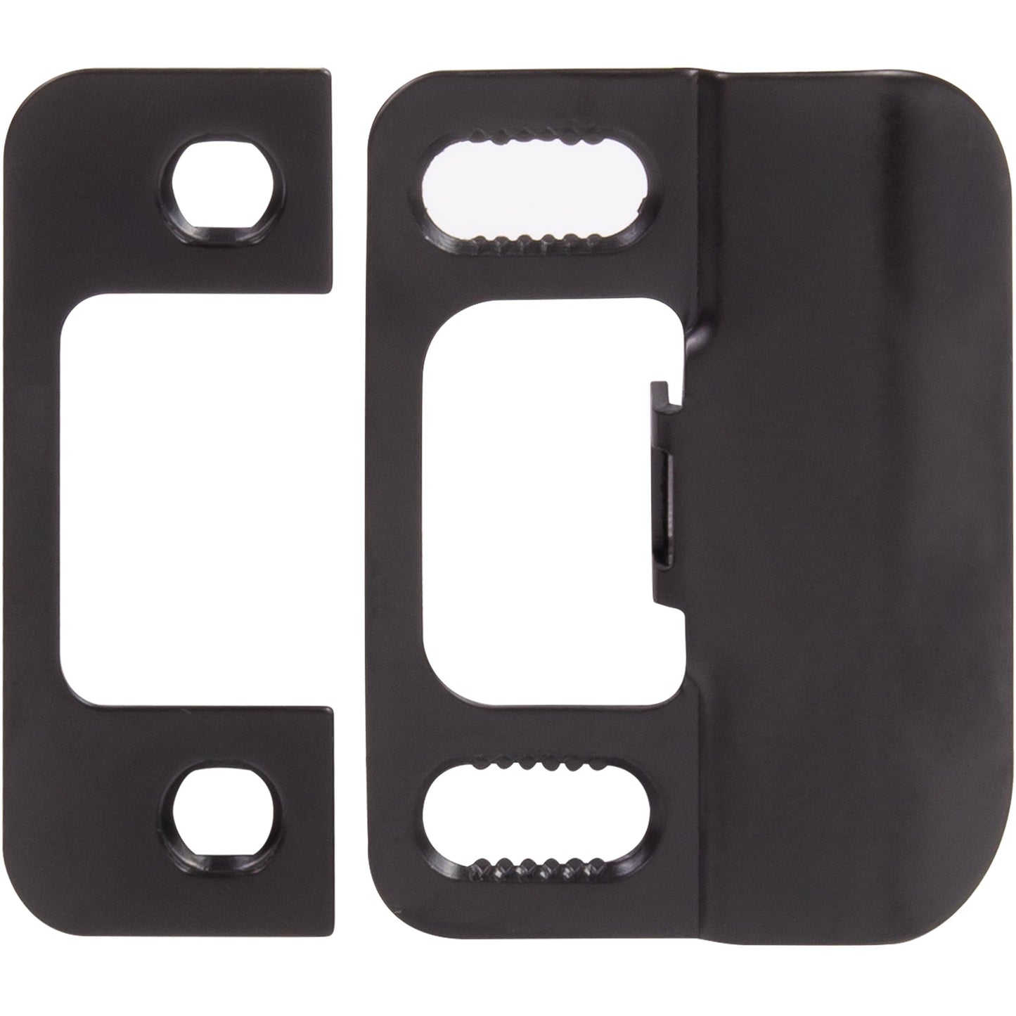 Stone Harbor Hardware Adjustable Strike Plate, Matte Black