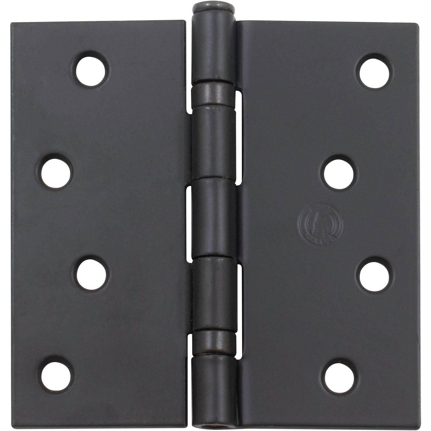 Stone Harbor Hardware 4" Ball-Bearing Door Hinges, Square Corner, Matte Black, 3-Pack