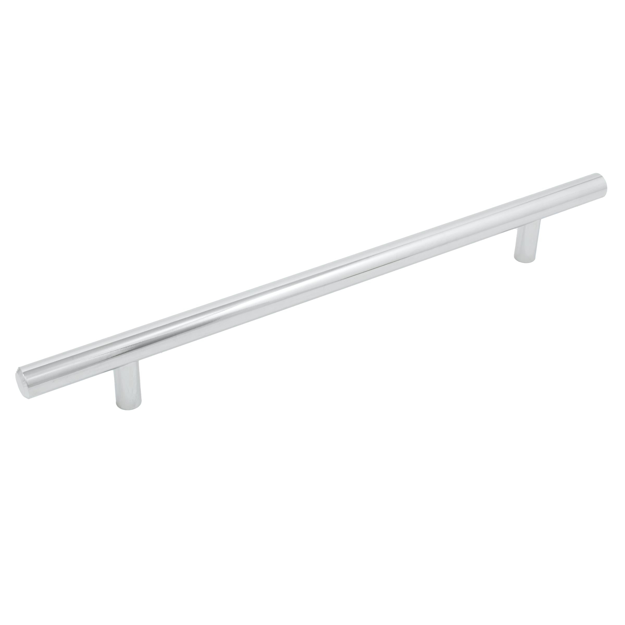 Stone Harbor Hardware Bar Cabinet Pull, 192 Millimeters, 272mm Overall Length, Polished Chrome