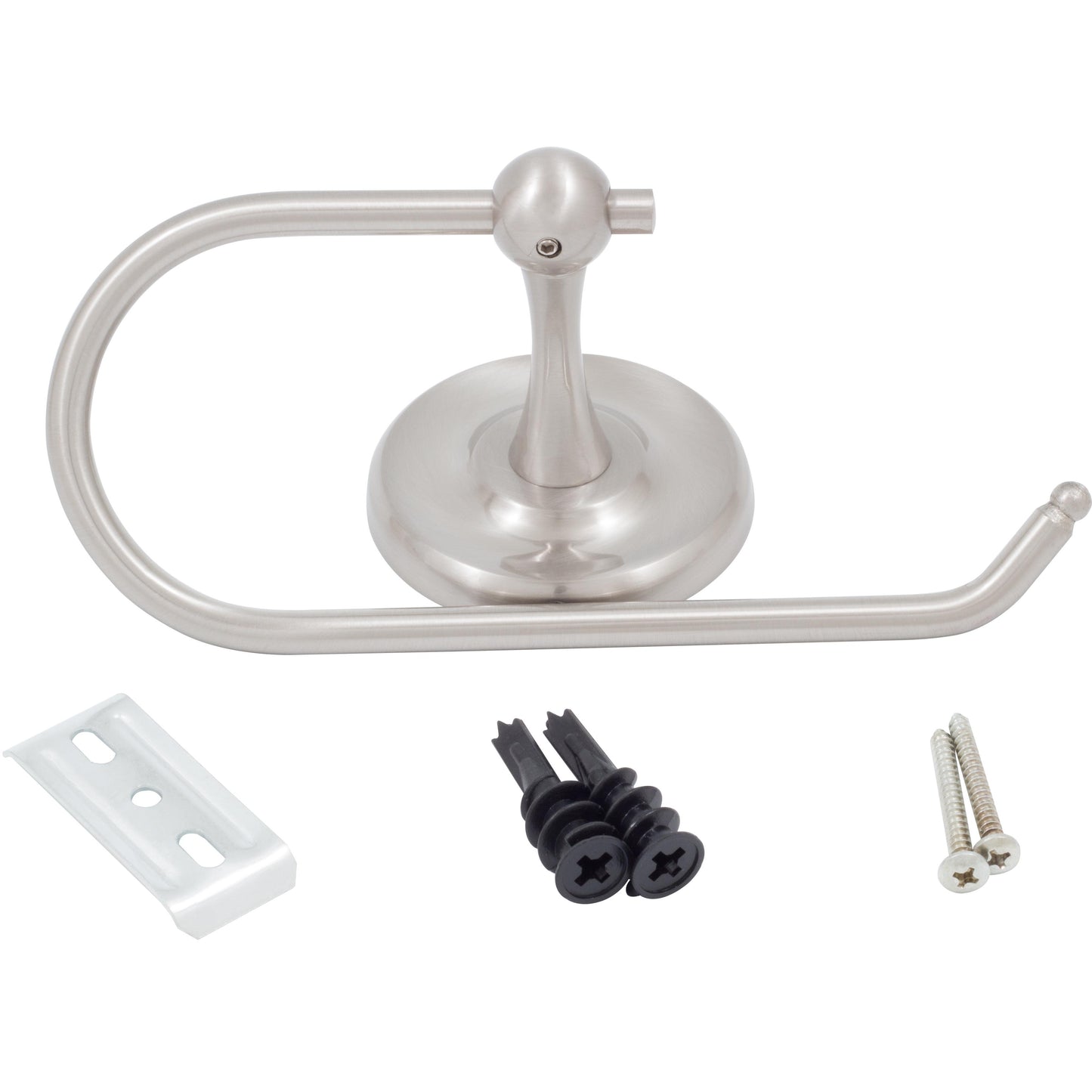 Portland Euro Paper Holder - Satin Nickel