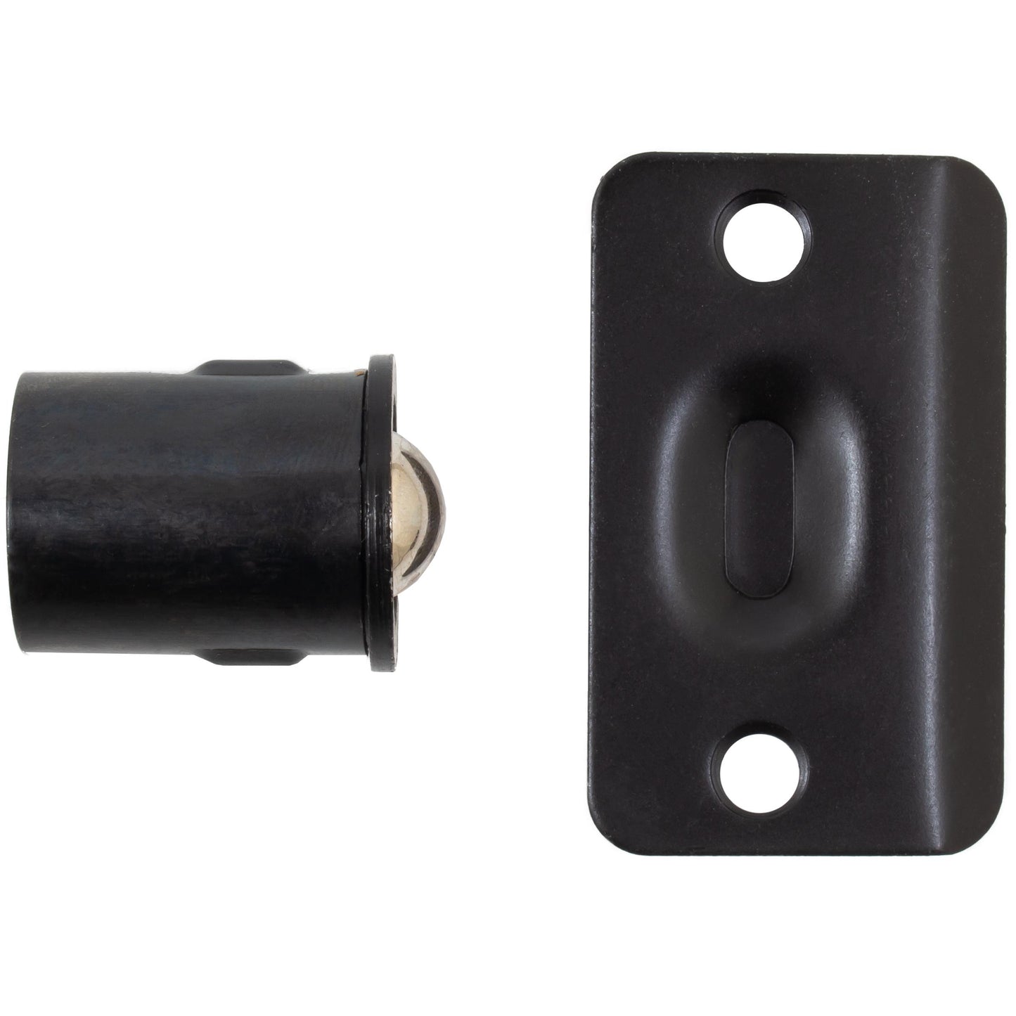 Stone Harbor Hardware Die-Cast Drive-In Ball Catch, 1" Diameter, Matte Black