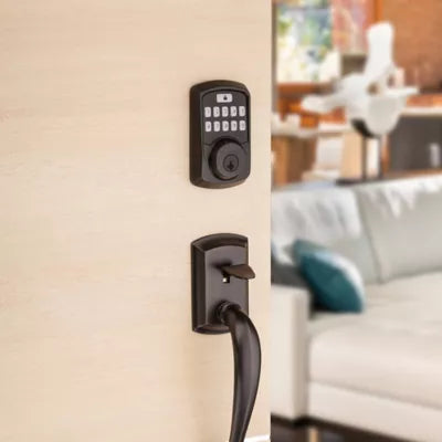 942 BLE DB 11P SMT TPR RCALFD Aura Deadbolt - Venetian Bronze