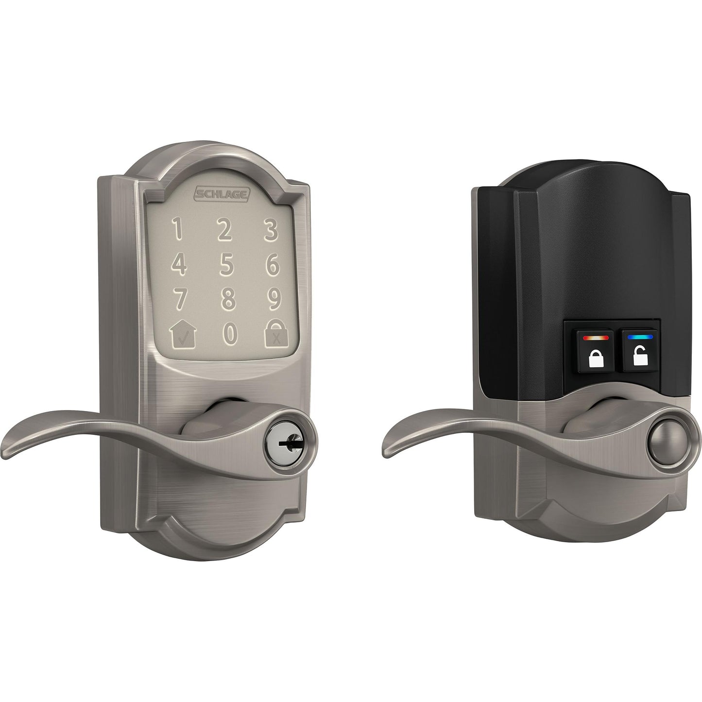 Encode Smart WiFi Lever with Accent Lever and Camelot Trim