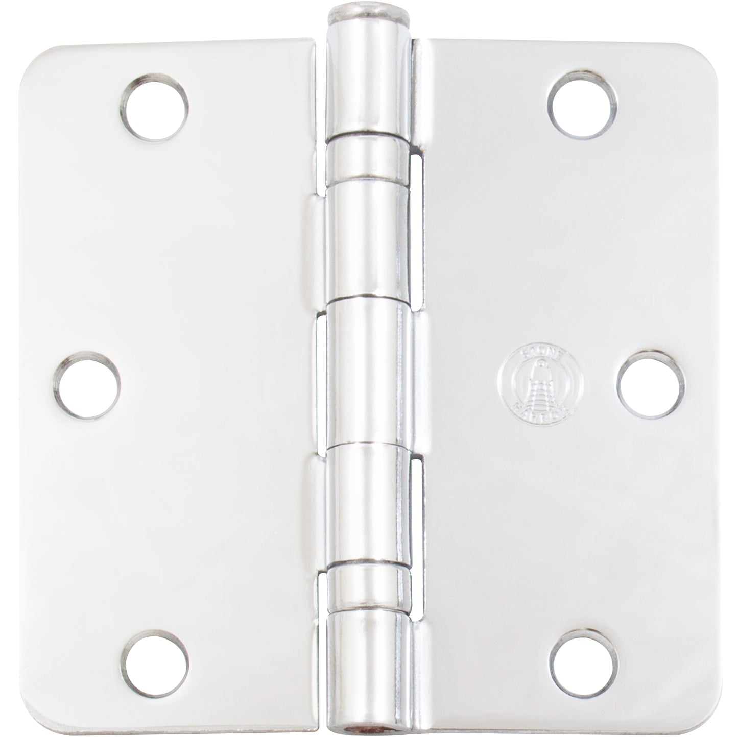 Stone Harbor Hardware 3-1/2" Ball-Bearing Door Hinges, 1/4" Radius Corner, Polished Chrome, 3-Pack